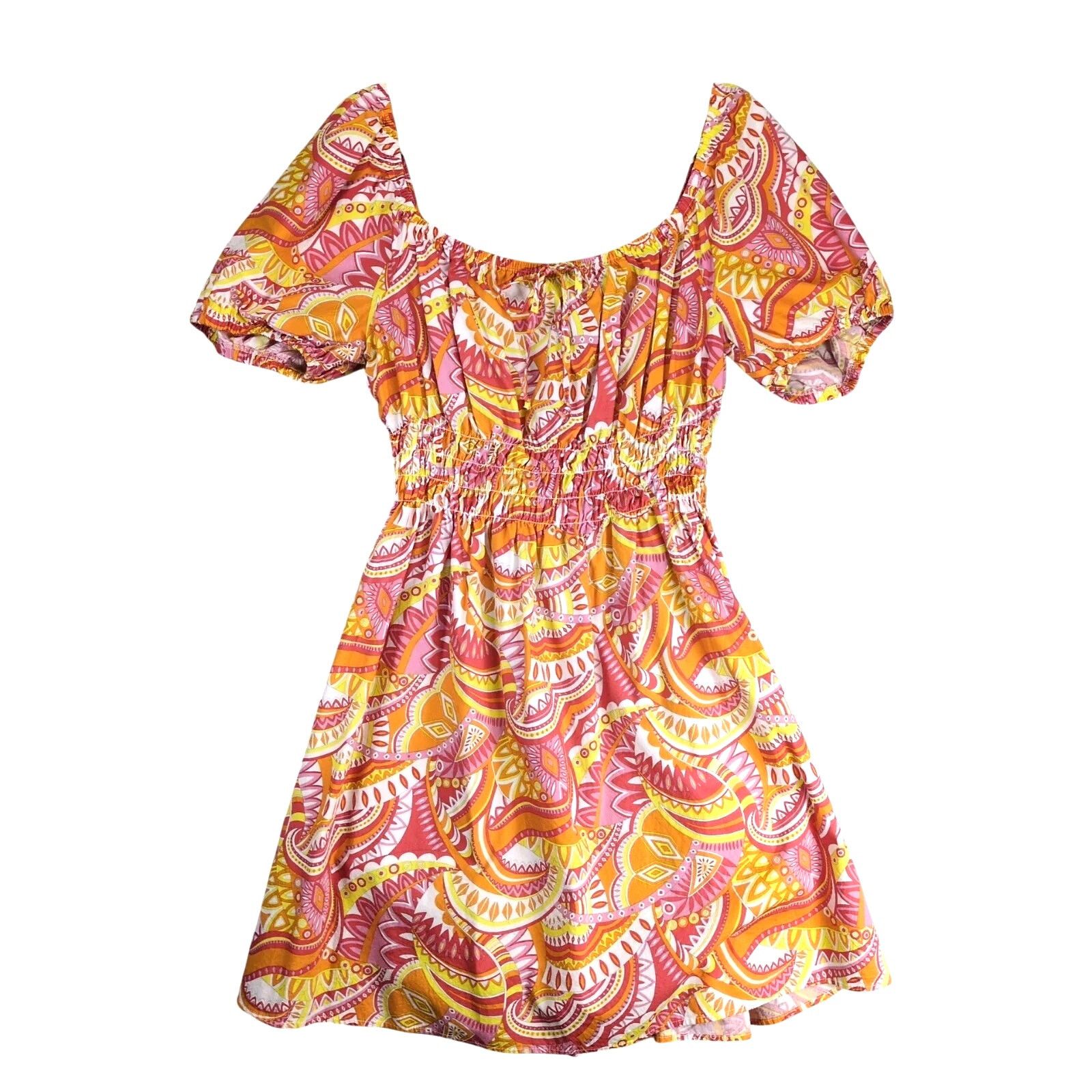 Other Chloe & Rene Off-Shoulder Peasant Dress Plus Sz 2X Smocked Size XXL / US 16-18 / IT 52-54 - 1 Thumbnail