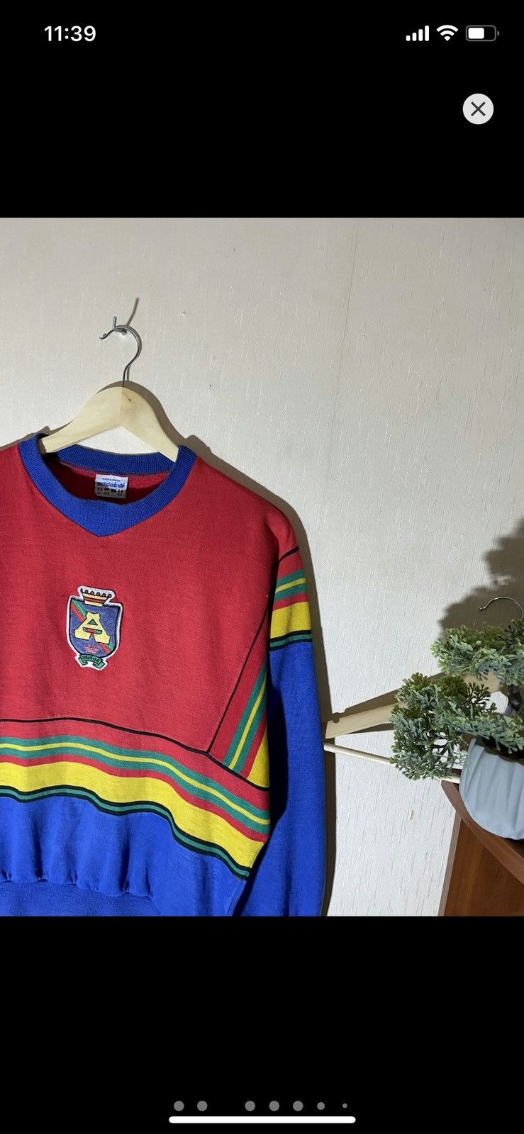 Adidas × Vintage Adidas Ventex very rare y2k sweatshirt 80-90s Size US S / EU 44-46 / 1 - 3 Thumbnail