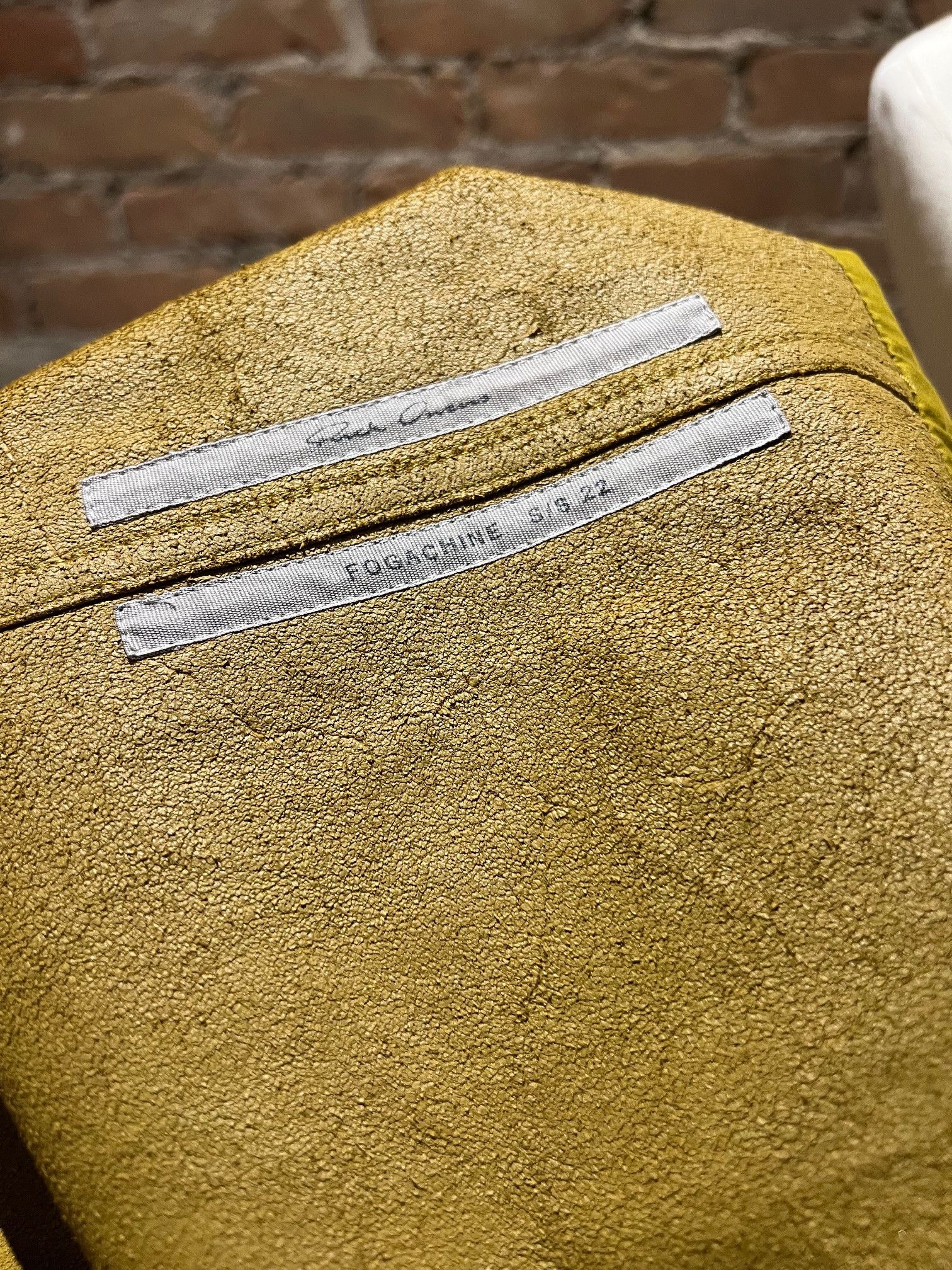 Rick Owens Rick Owens Mustard Yellow Leather Vest – SS22 Fogachine Size US M / EU 48-50 / 2 - 7 Thumbnail