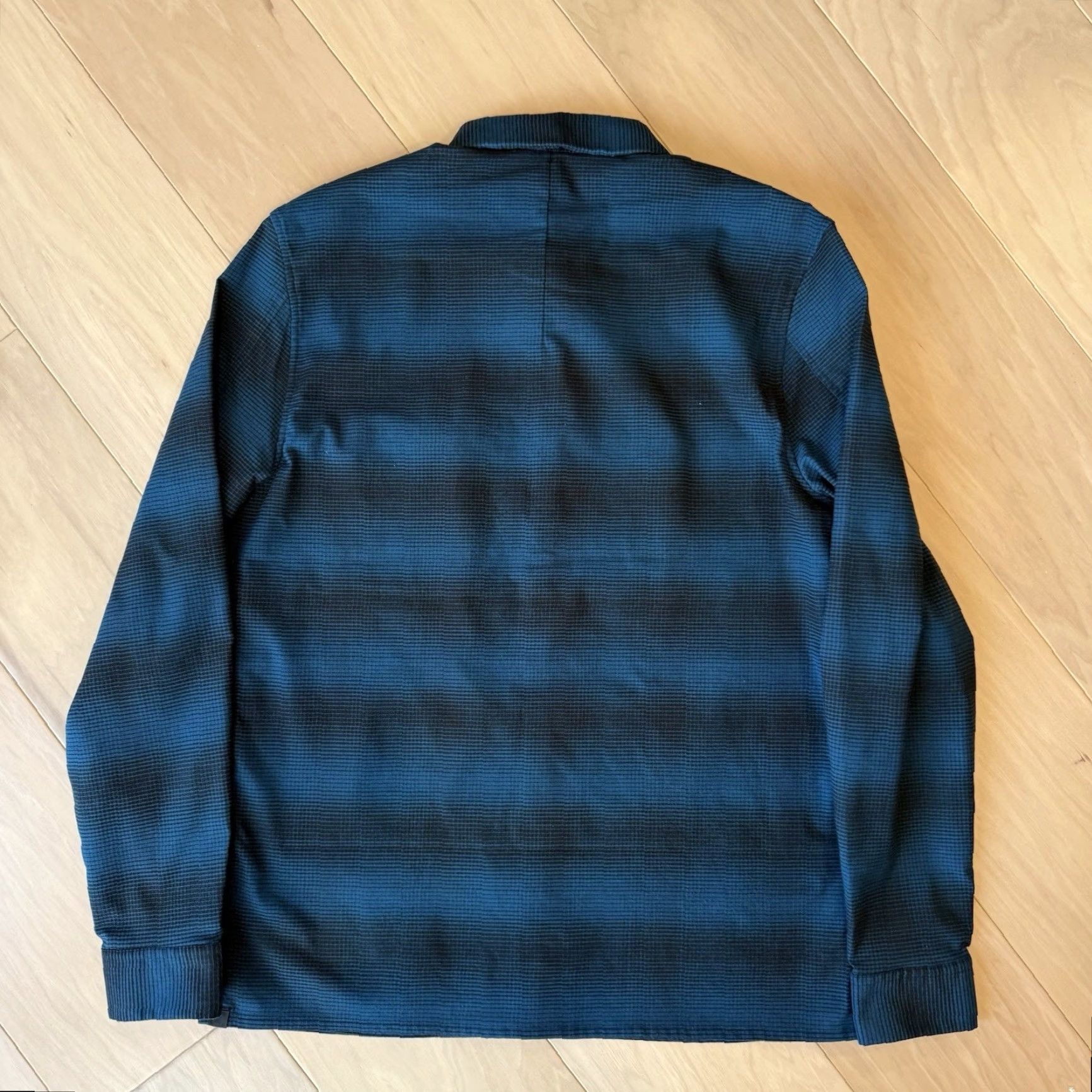 Lululemon Lululemon Mason Peak Flannel Button-Down Shirt L Blue Black Workwear Regular Long Sleeve Collar-Down Cotton Vintage No Mens ABC Size US L / EU 52-54 / 3 - 7 Thumbnail