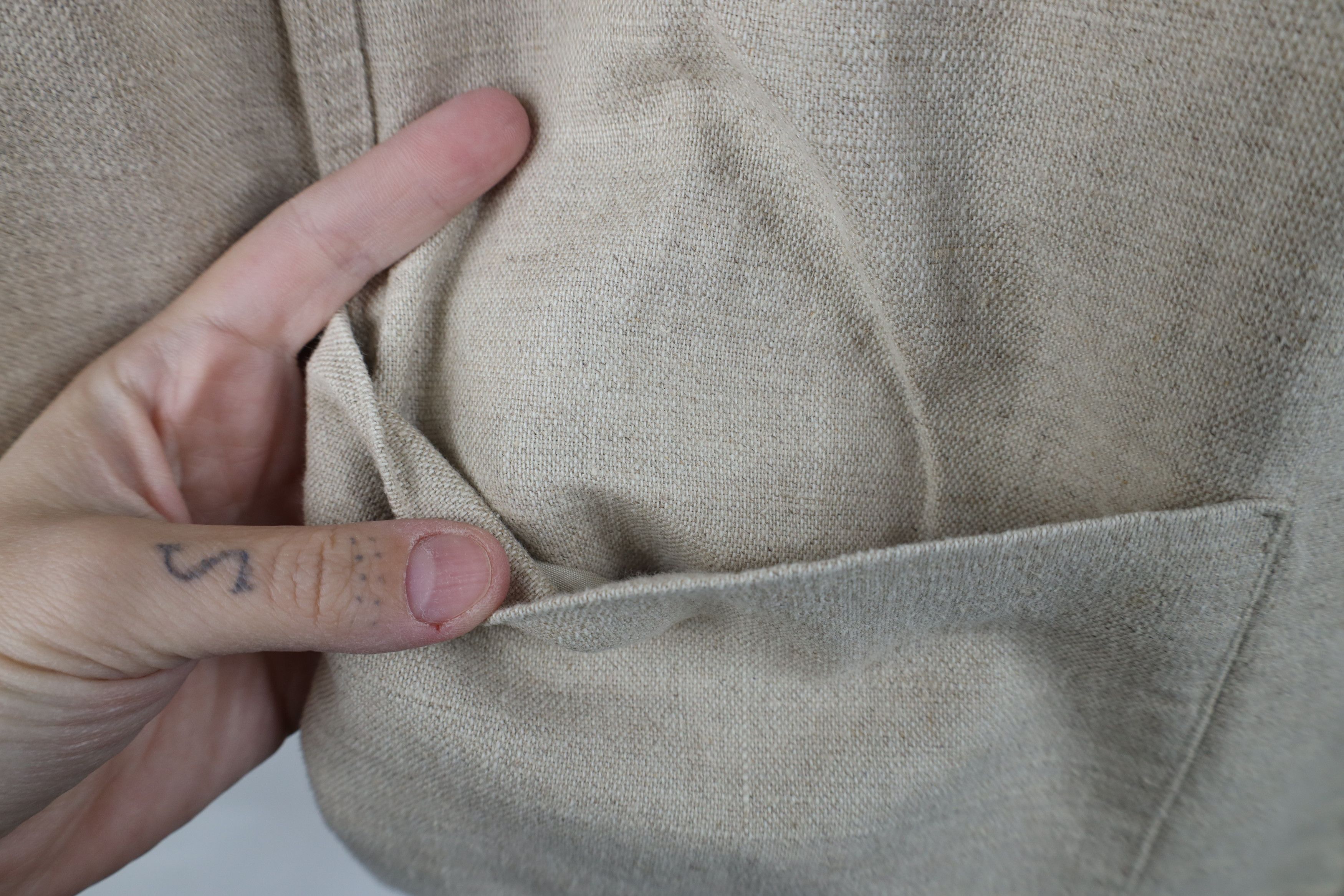 Vintage Vintage 90s Streetwear Linen Blend Suit Coat Blazer Jacket Size US XXL / EU 58 / 5 - 7 Thumbnail