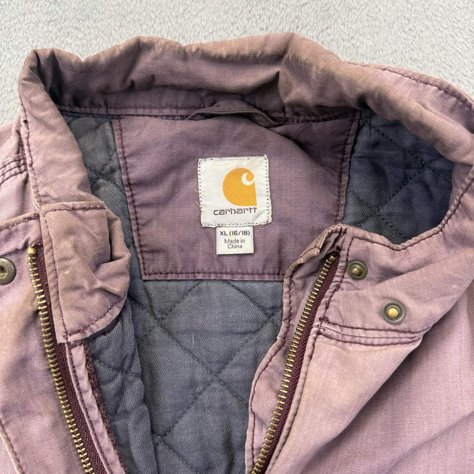 Carhartt Carhartt Boy's Quilted Sandstone Acthive Jacket Size US XL / EU 56 / 4 - 3 Thumbnail