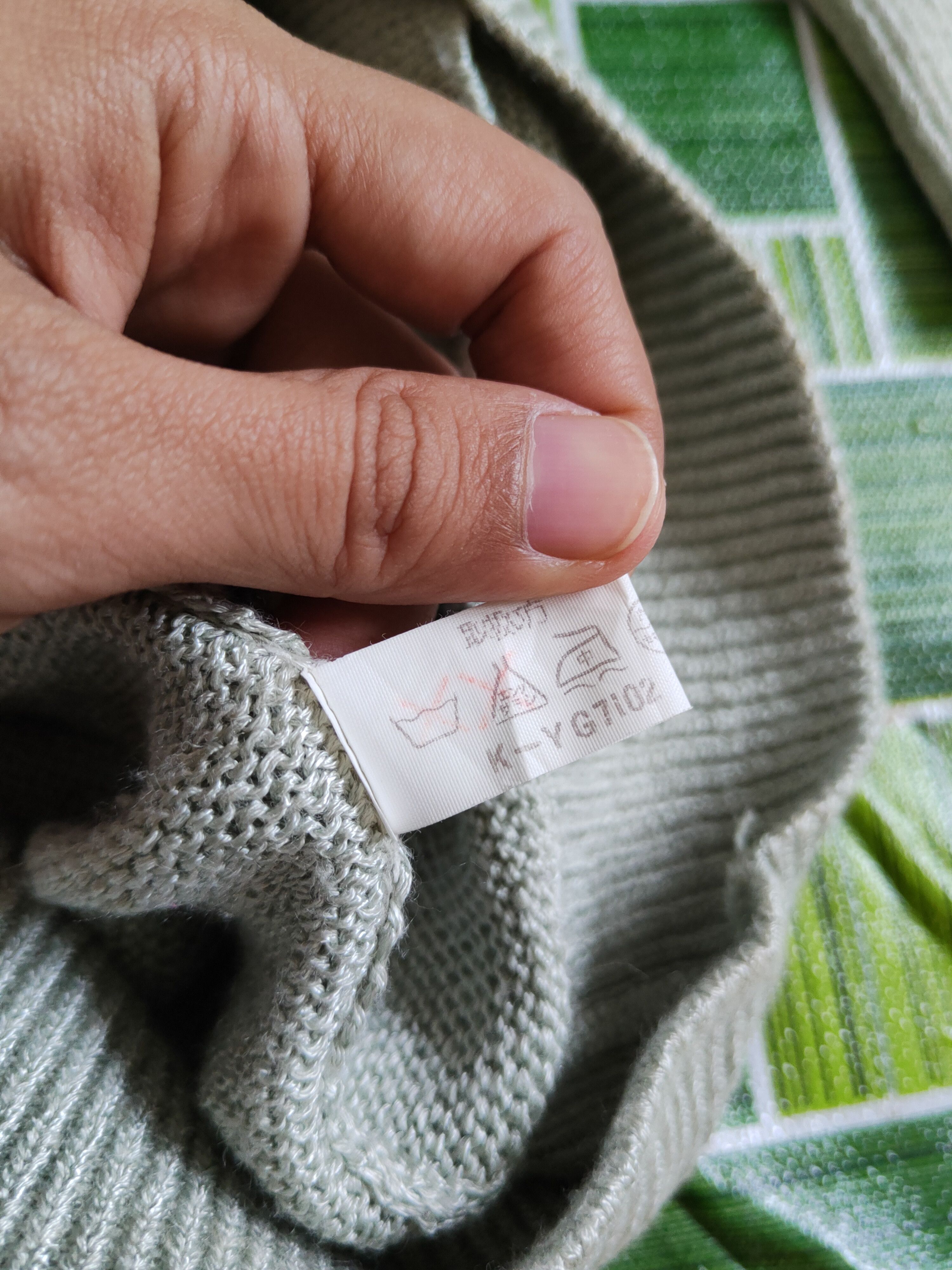 Homespun Knitwear Tina Gibson Light Green Knitwear Cardigan #S2376 Size XL / US 12-14 / IT 48-50 - 10 Thumbnail