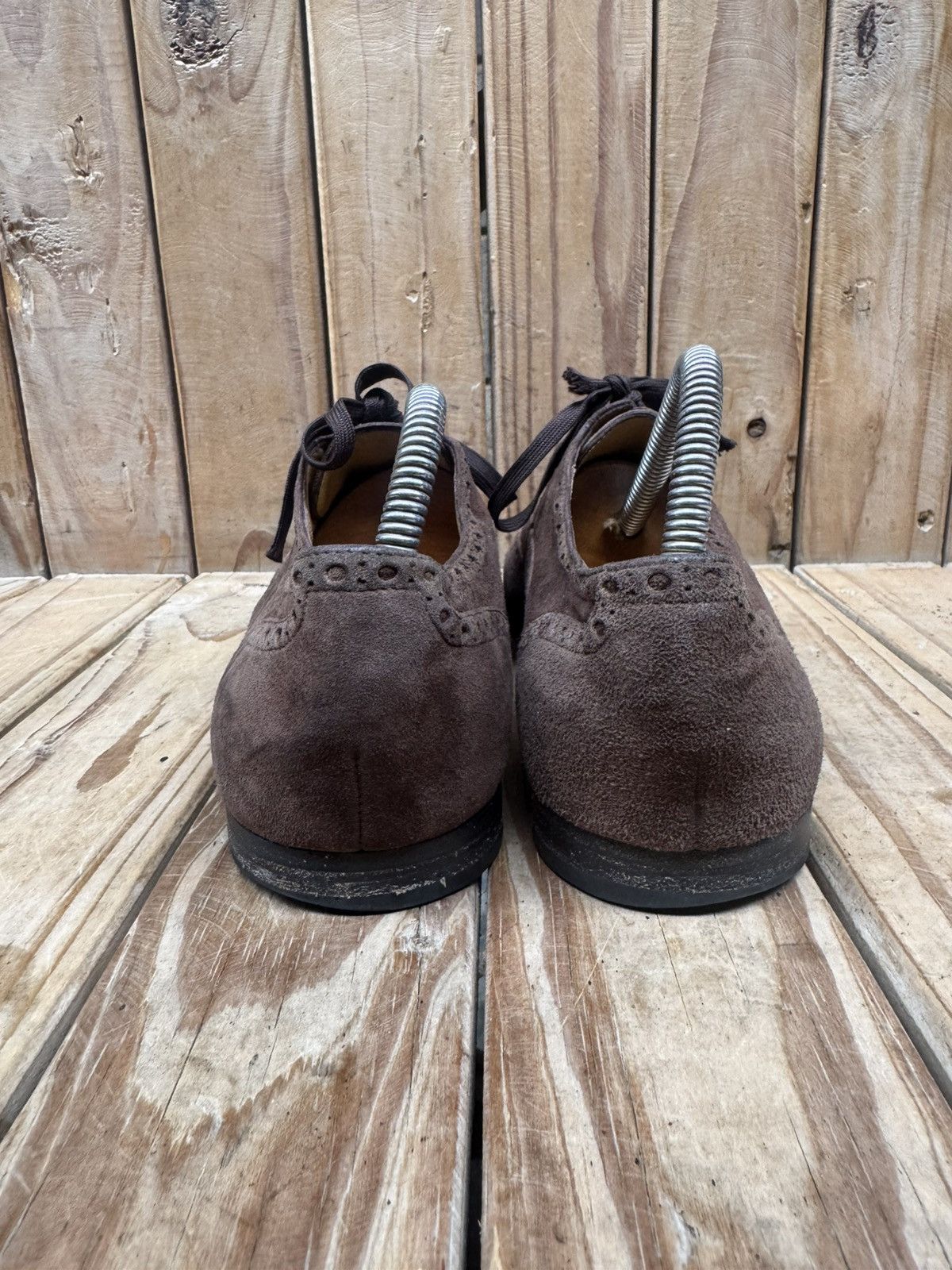 Gucci Gucci Brown Men’s suede leather dress shoes UK 6 E Size US 6.5 / EU 39-40 - 12 Thumbnail