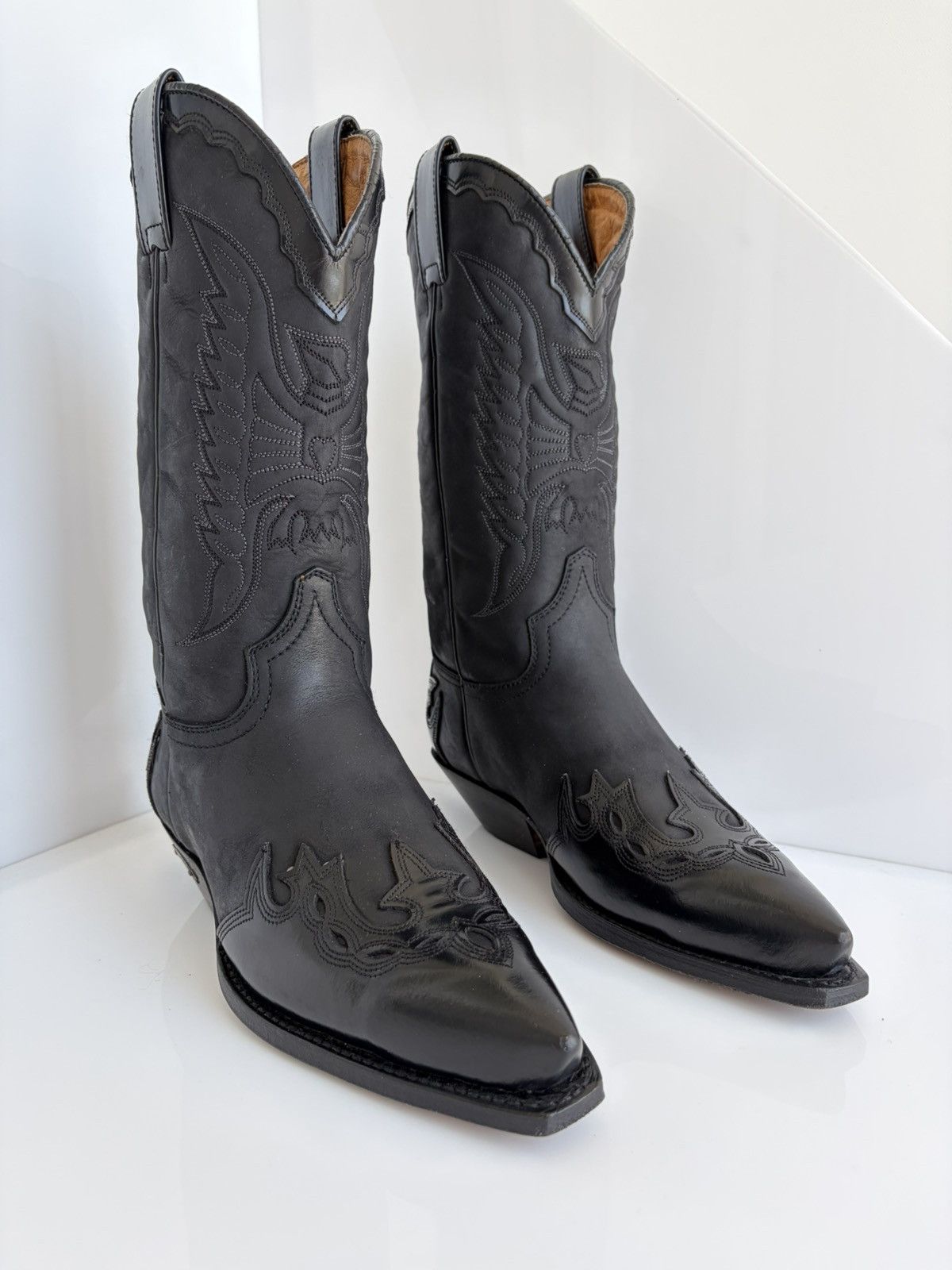 Sendra Sendra Western Horse Gaucho Leather Cowboy Boots Handmade Size US 7 / EU 40 - 8 Thumbnail