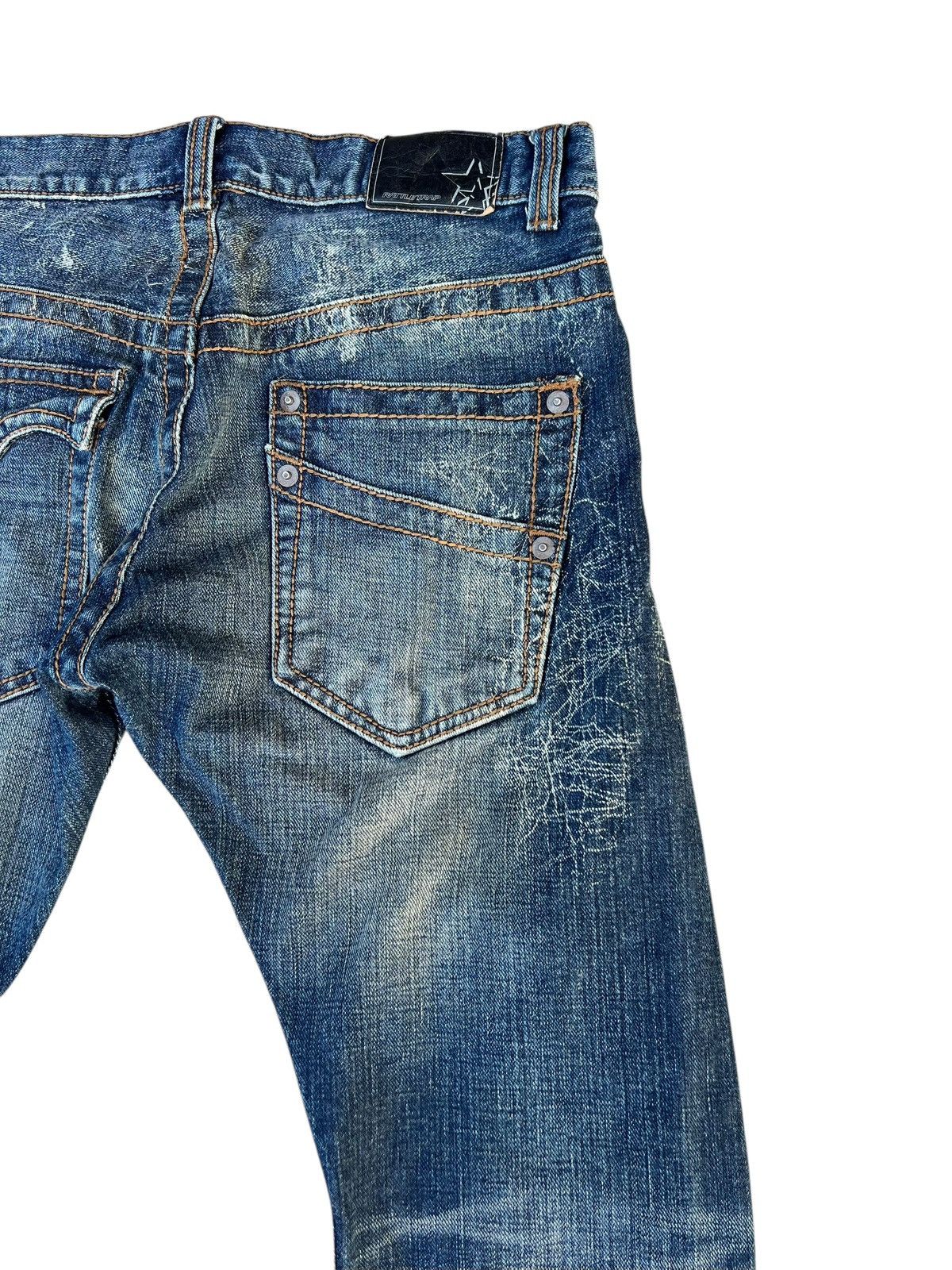 If Six Was Nine Mud Wash Rattle Trap Spider Wed Denim Bootcut Jeans Size US 31 - 18 Thumbnail