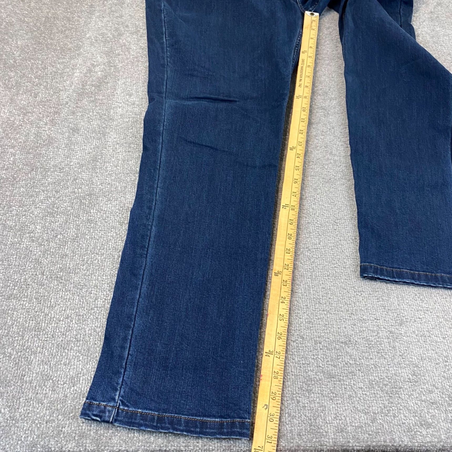 Denime Mugsy Woodys Jeans Mens 40x32 Straight Denim Medium Wash Blue Stretch Regular 5-Pocket Classic Outdoor Mens Jeans Size US 30 / EU 46 - 6 Thumbnail