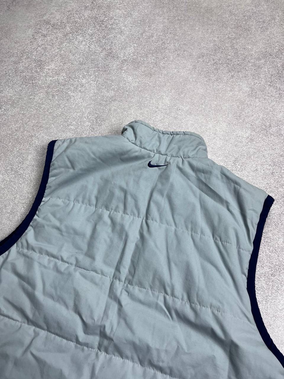 Nike Vintage Nike Swoosh Fleece Nylon Recersible Vest M Size US M / EU 48-50 / 2 - 12 Thumbnail