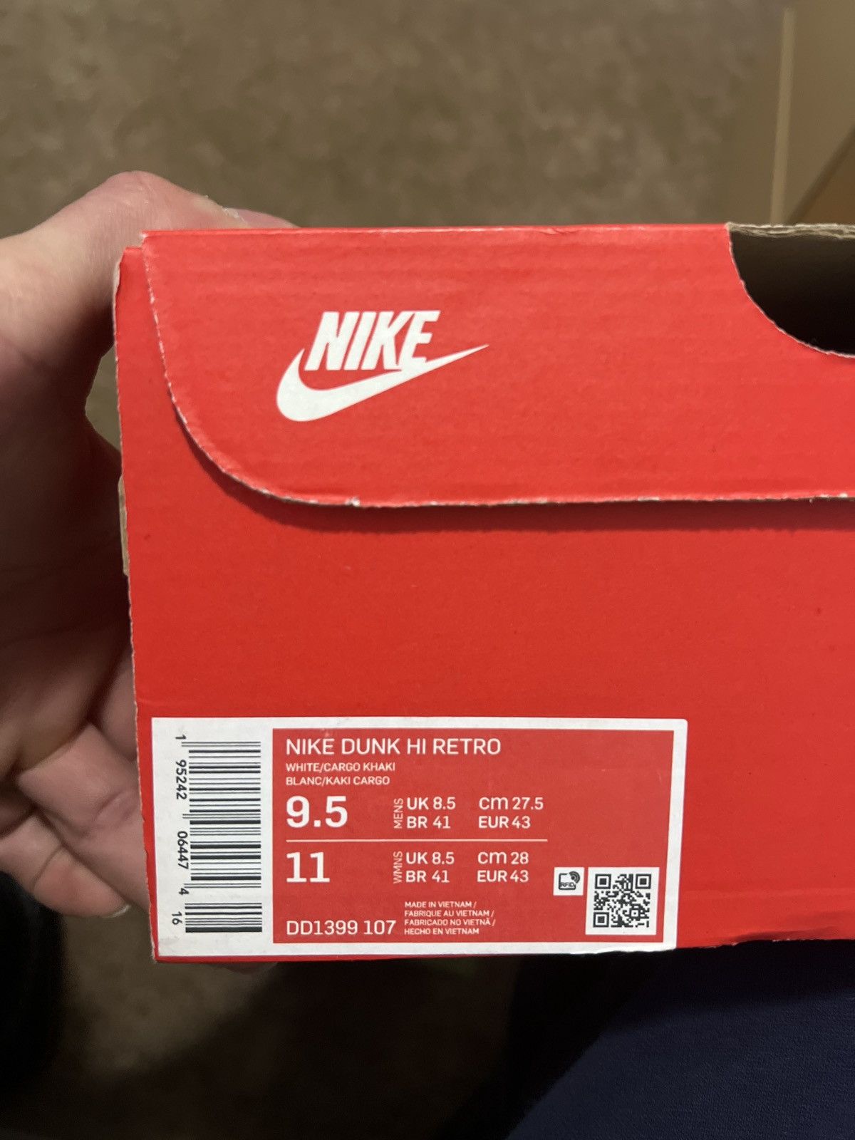Nike Nike Dunk High Olive Size US 9.5 / EU 42-43 - 6 Thumbnail