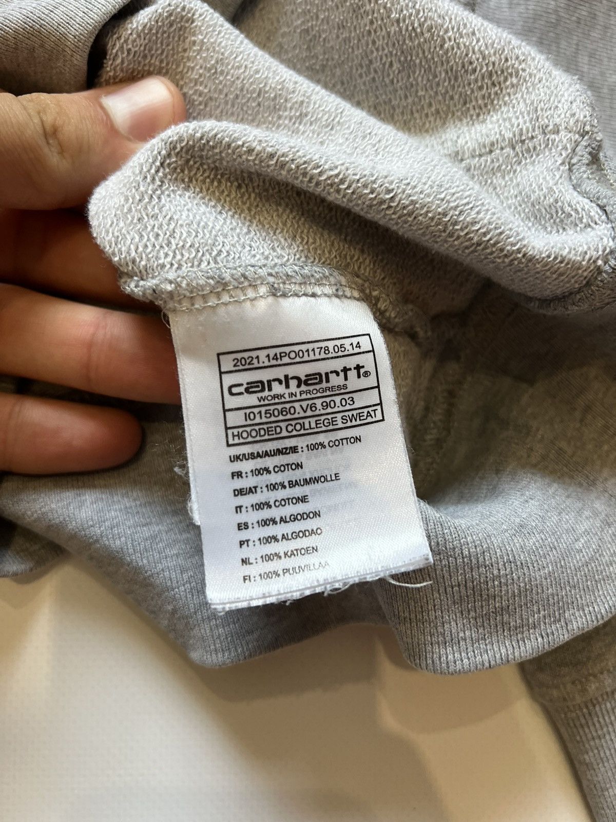 Carhartt Carhartt Grey Hoodie Basic Size US L / EU 52-54 / 3 - 8 Thumbnail