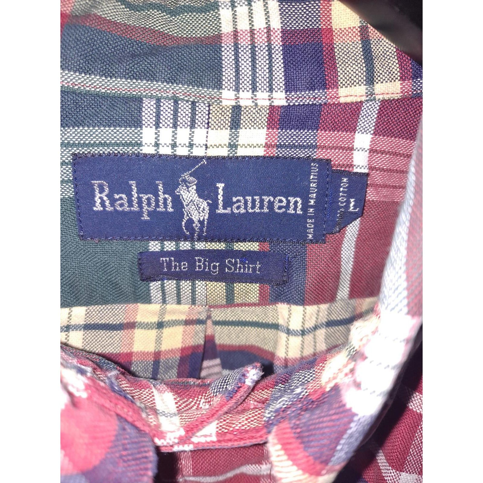 Ralph Lauren Ralph Lauren The Big Shirt Plaid Red Green White Button Up S Size US L / EU 52-54 / 3 - 3 Thumbnail