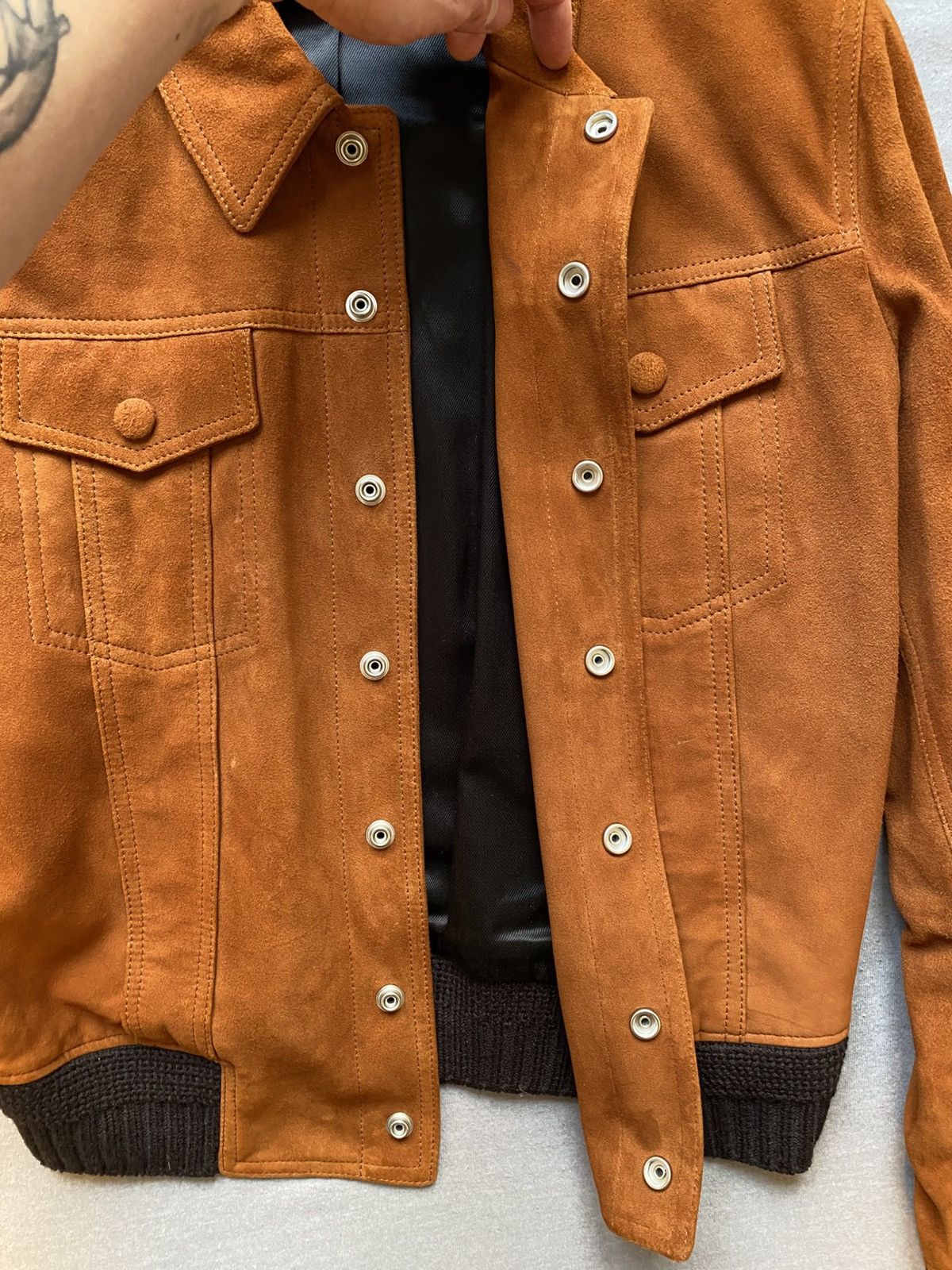 Saint Laurent Paris 🔥4300$🔥 Saint Laurent FW17 Cognac Suede Westeren Jacket Size US S / EU 44-46 / 1 - 5 Thumbnail