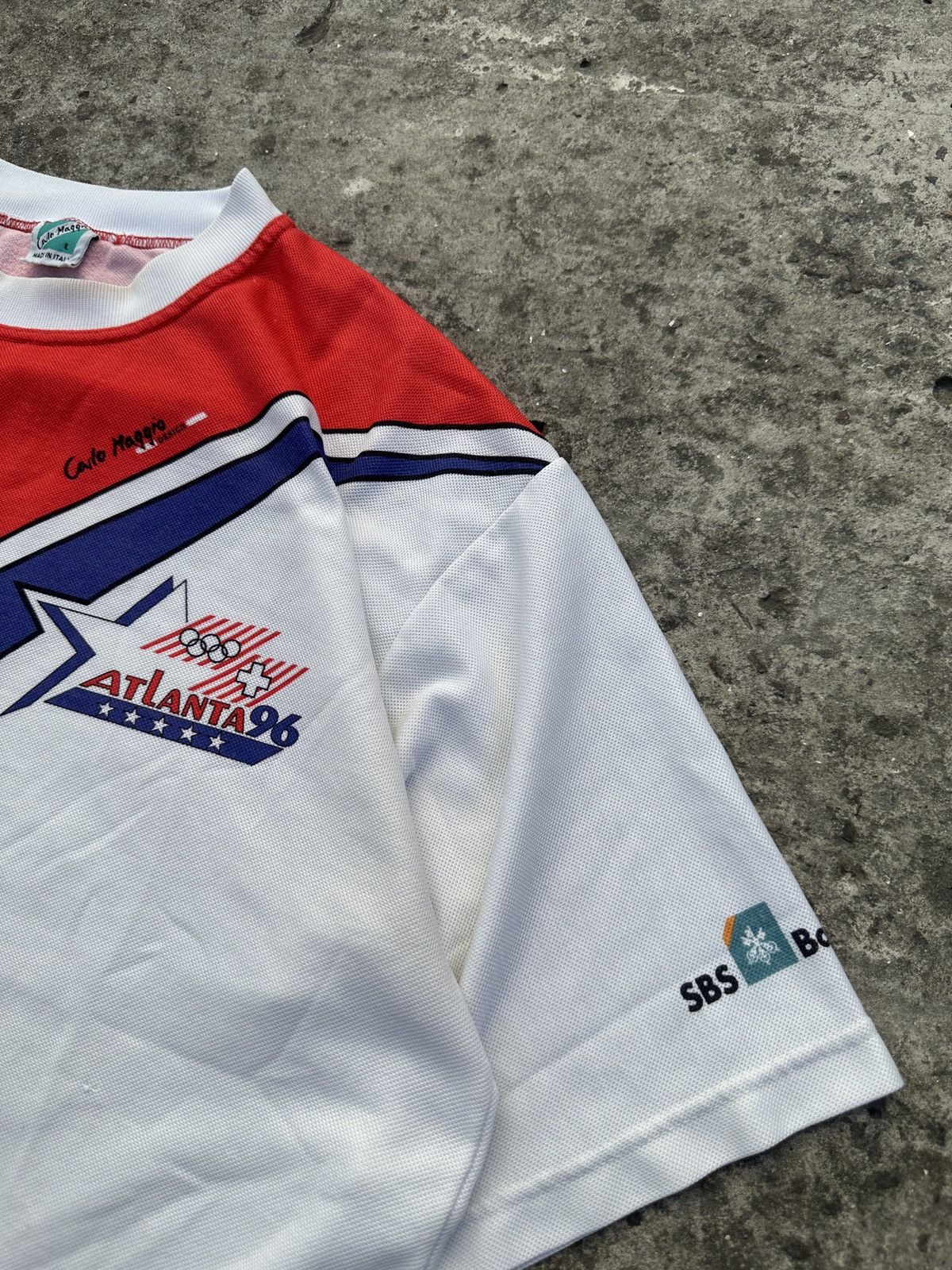 Vintage Vintage Swiss Olympic Spirit T-shirt Atlanta 1996 Sport USA Size US L / EU 52-54 / 3 - 3 Thumbnail