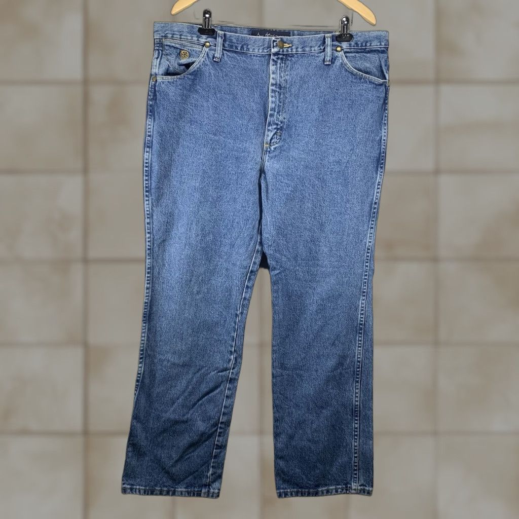 Wrangler VINTAGE Wrangler George Strait Cowboy Cut Mens Jeans 40x30 Western Retro Cotton Blue Size US 40 / EU 56 - 1 Thumbnail