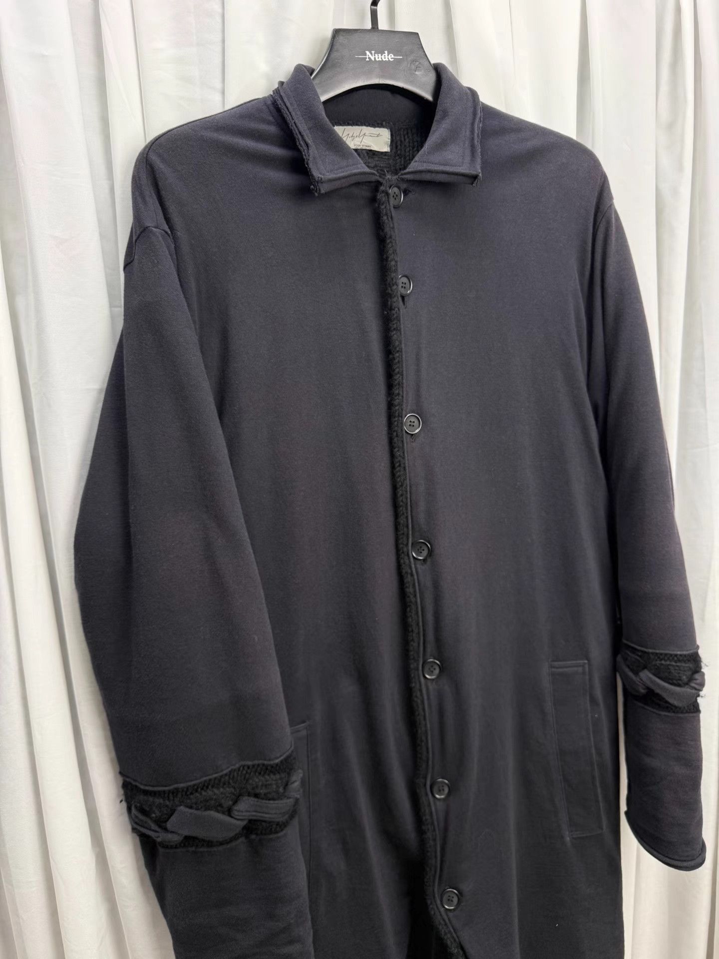 Yohji Yamamoto Yohji Yamamoto POUR HOMME Main Line Wool Lace-Up Coat K20 Size US L / EU 52-54 / 3 - 3 Thumbnail