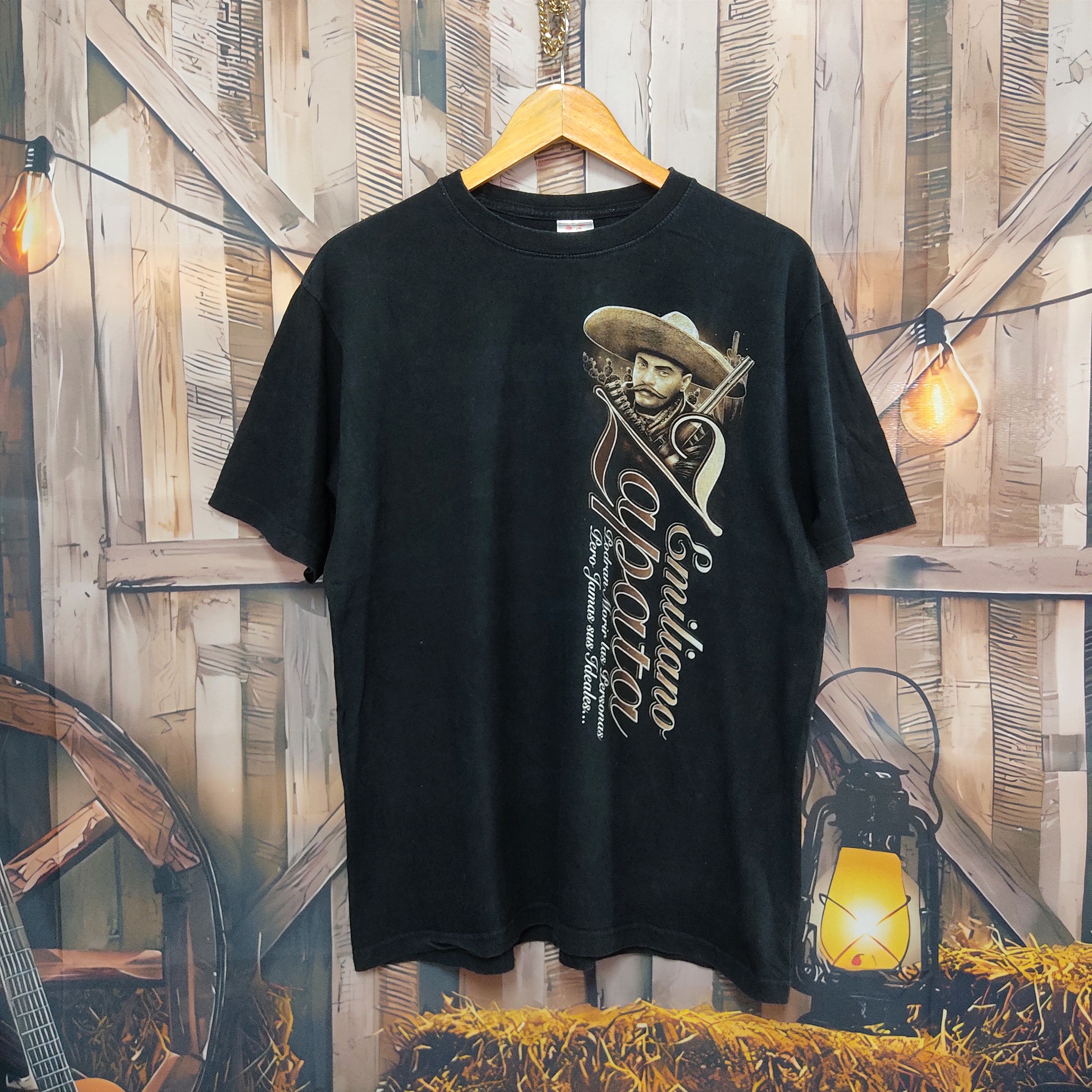 Mexicana EMILIANO ZAPATA Mexican Revolution OVP Portrait T-shirt Size US L / EU 52-54 / 3 - 3 Thumbnail