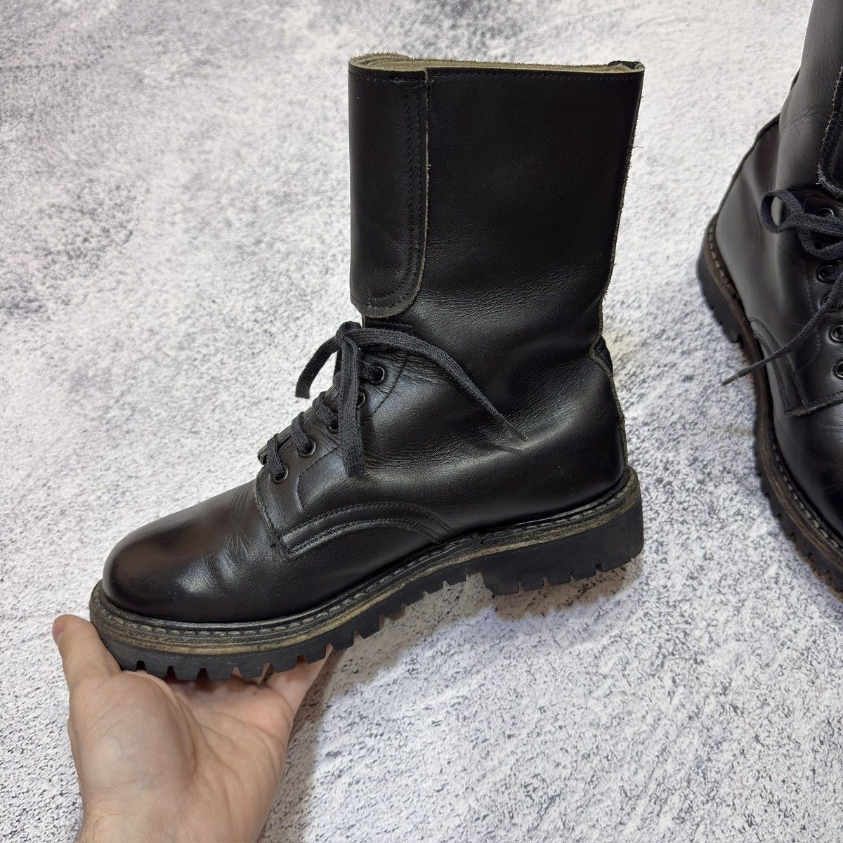 Handmade × Vintage Vintage Army Boots Italy Pirelli 90s US8 UK7 EU41 26cm Size US 8 / EU 41 - 5 Thumbnail