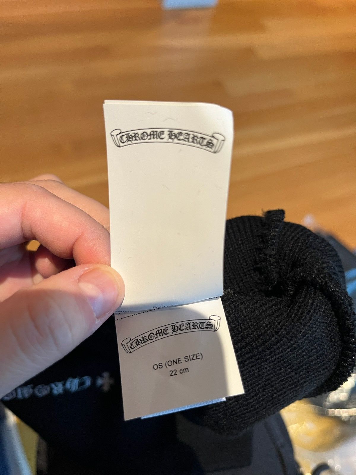 Chrome Hearts Chrome Hearts black beanie Size ONE SIZE - 3 Thumbnail