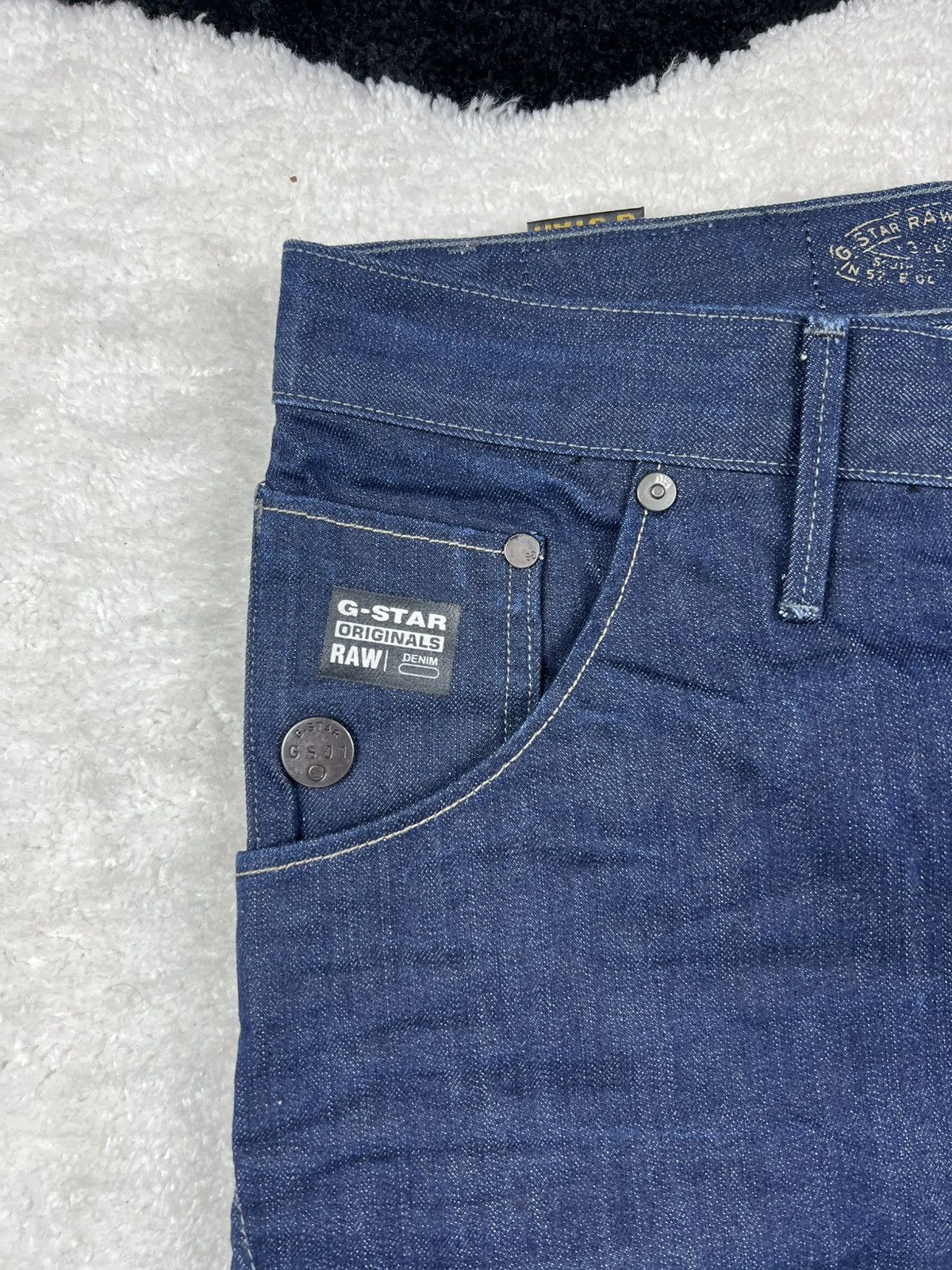 G-Star Vintage G Star Raw Denim Y2K Big Embroidered Logo Shorts Size US 32 / EU 48 - 4 Thumbnail