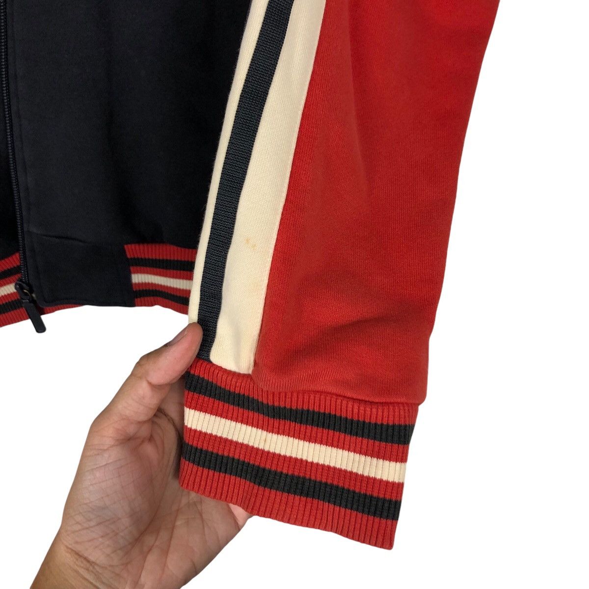 Adidas Adidas Vintage Three Stripe Sweater Jacket 90s Streetwear Size US S / EU 44-46 / 1 - 13 Thumbnail