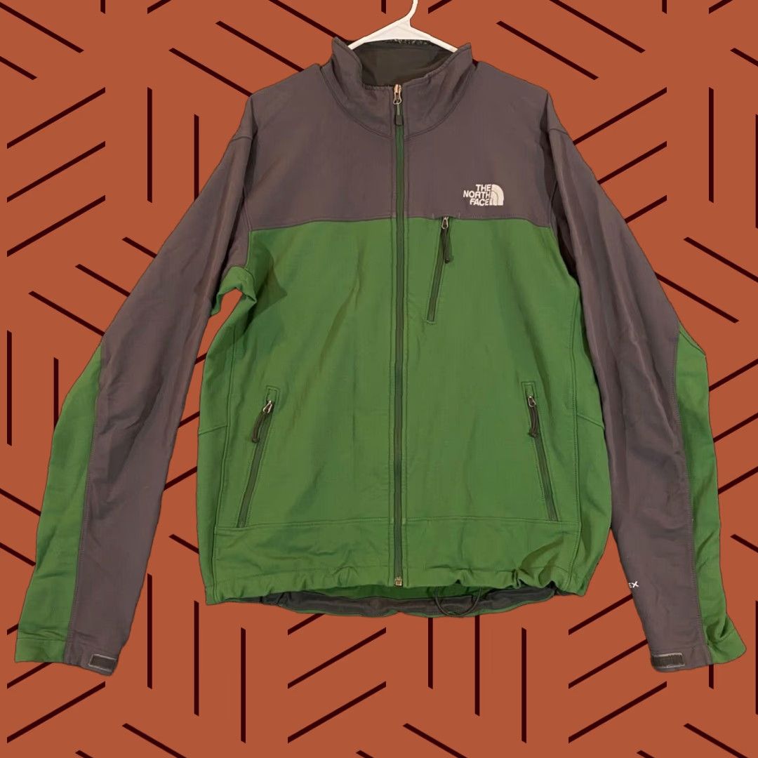 The North Face The North Face Jacket Mens Large Gray Green TNF APEX Zip Pullover Coat Outdoor Size US L / EU 52-54 / 3 - 1 Thumbnail