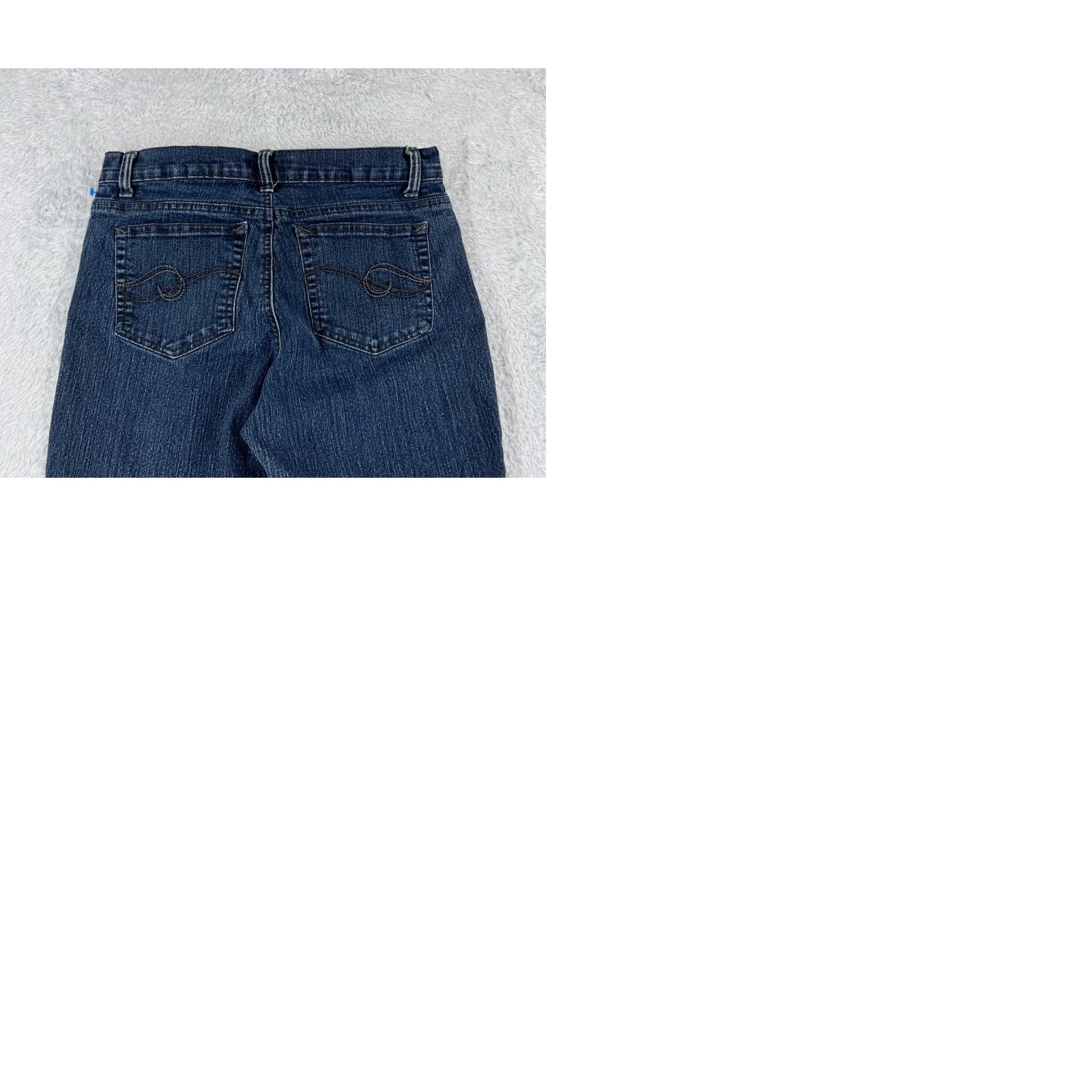 Vintage Jaclyn Smith Jeans Womens 6 Blue Denim Flared Mid Rise 27x27 Dark Wash Cowboy Southwestern American Designer Womens Size 28" / US 6 / IT 42 - 10 Thumbnail