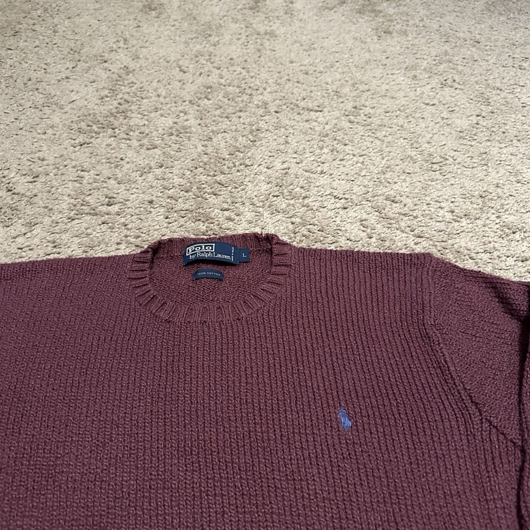 Polo Ralph Lauren VINTAGE Polo Ralph Lauren Sweater Mens Large Pony Logo Preppy Knit Pullover Size US L / EU 52-54 / 3 - 2 Thumbnail