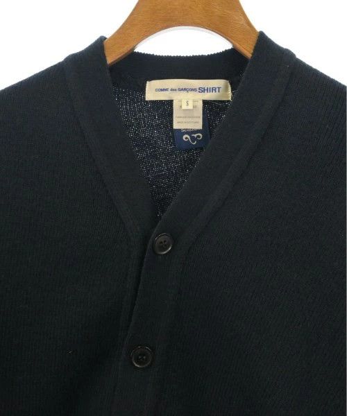 Comme des Garcons SHIRT Sweater cardigan acrylic button up plain V-neck Navy Blue Size US S / EU 44-46 / 1 - 4 Thumbnail