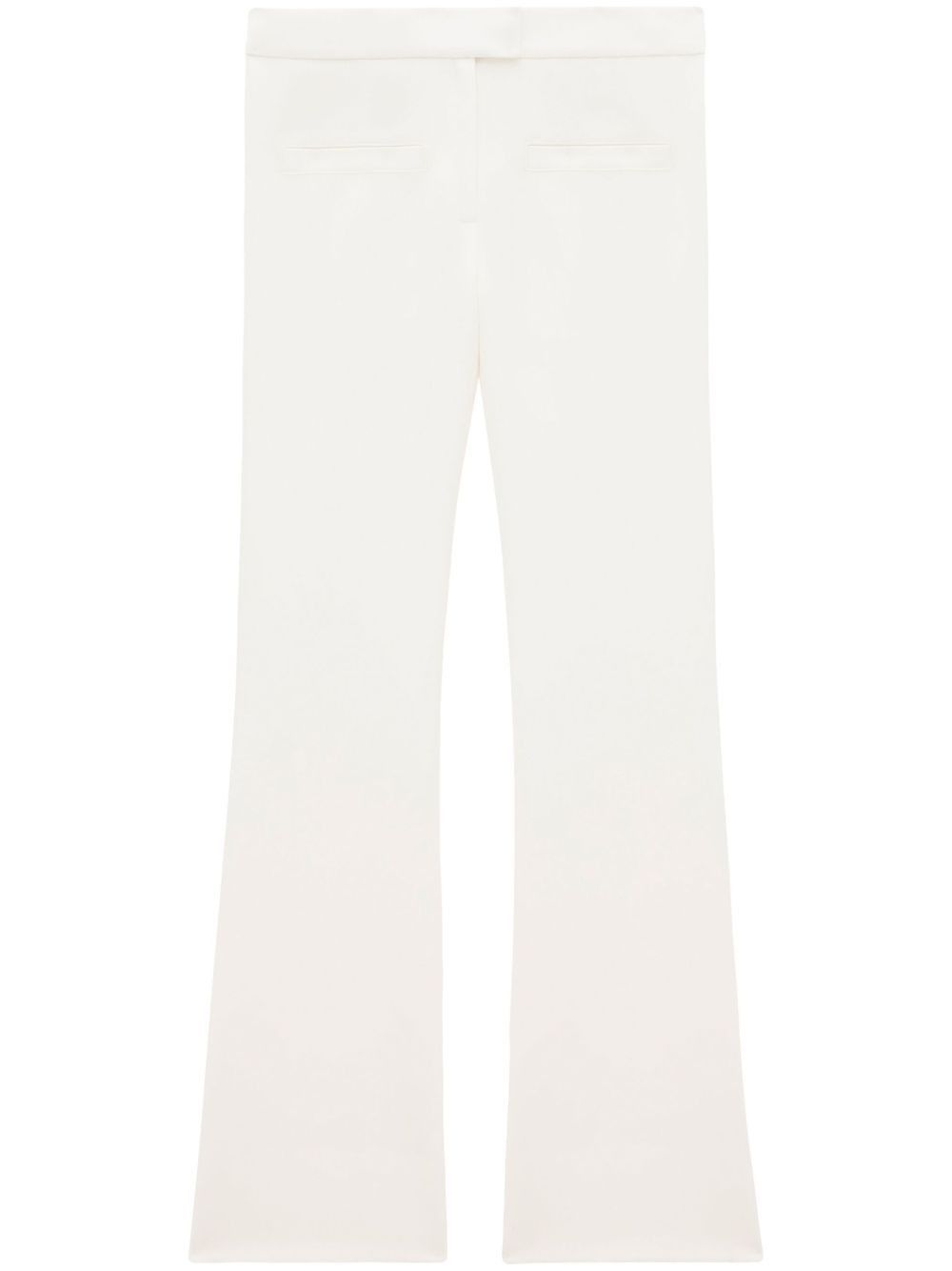 Courreges o1mle1224 Zip Side Pant in White Size 24" / US 00 / IT 34 - 1 Thumbnail