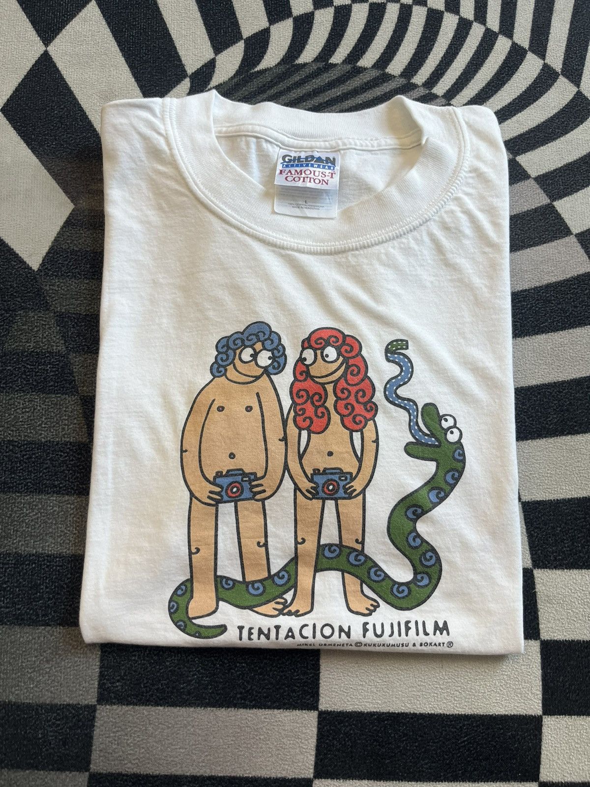 Fujifilm Vntage TENTACION FUJI FILM Promo 00’s Funny Tshirt Size US L / EU 52-54 / 3 - 1 Thumbnail