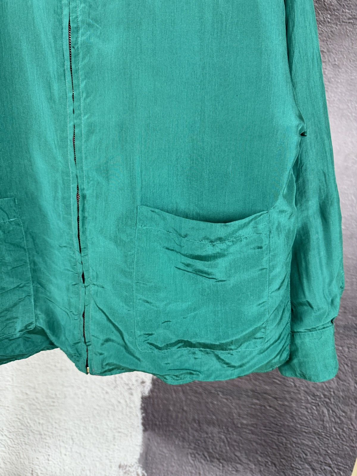 Kenzo Kenzo Paris vintage green pink silk reversible hooded jacket Size XS / US 0-2 / IT 36-38 - 6 Thumbnail