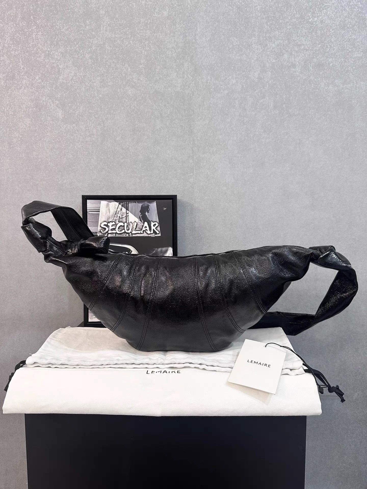 Lemaire LEMAIRE Medium Coated Croissant Bag K34 Size ONE SIZE - 2 Thumbnail