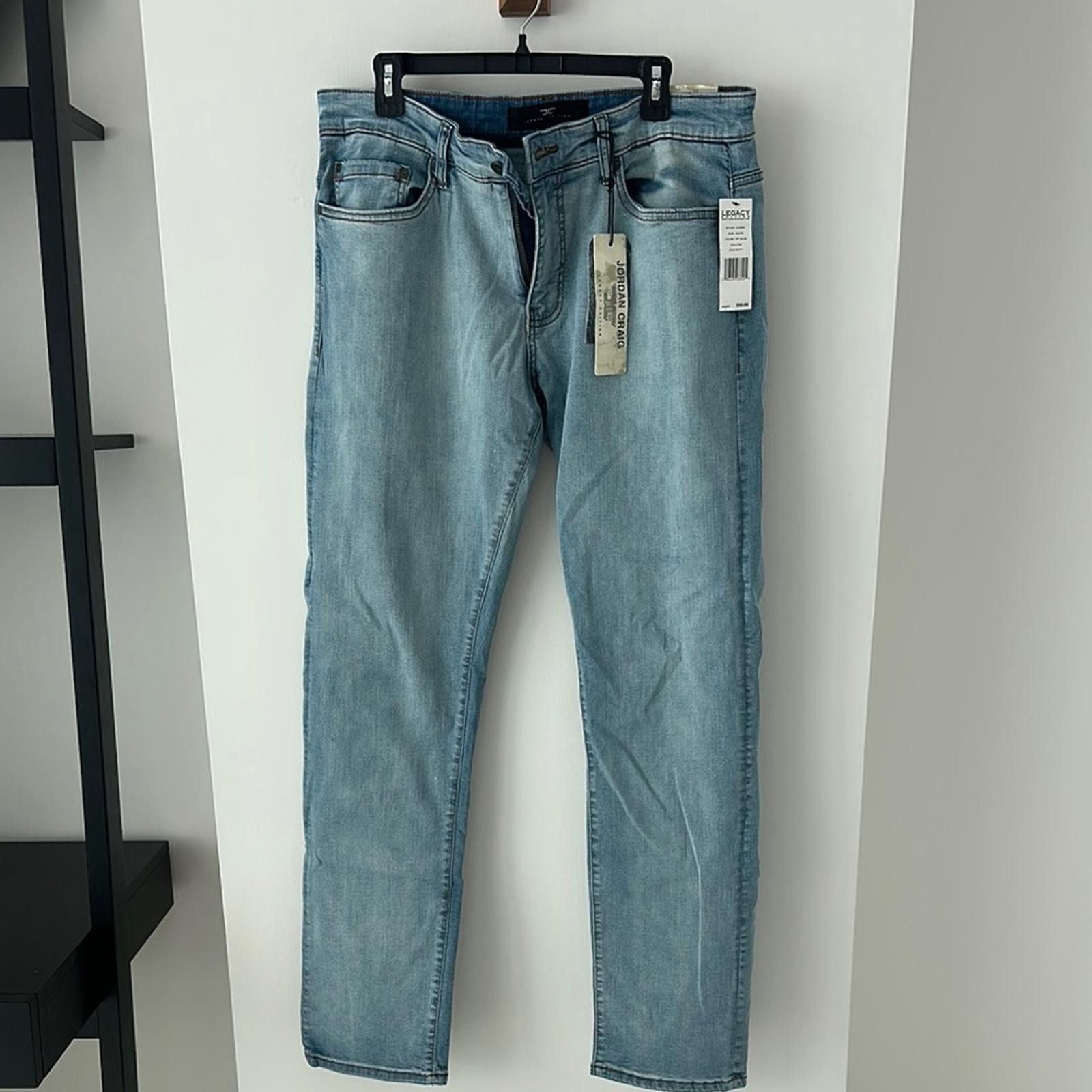 Jordan Craig Jordan Craig “ Ice Blue” Slim Fit Denim Size US 34 / EU 50 - 1 Thumbnail