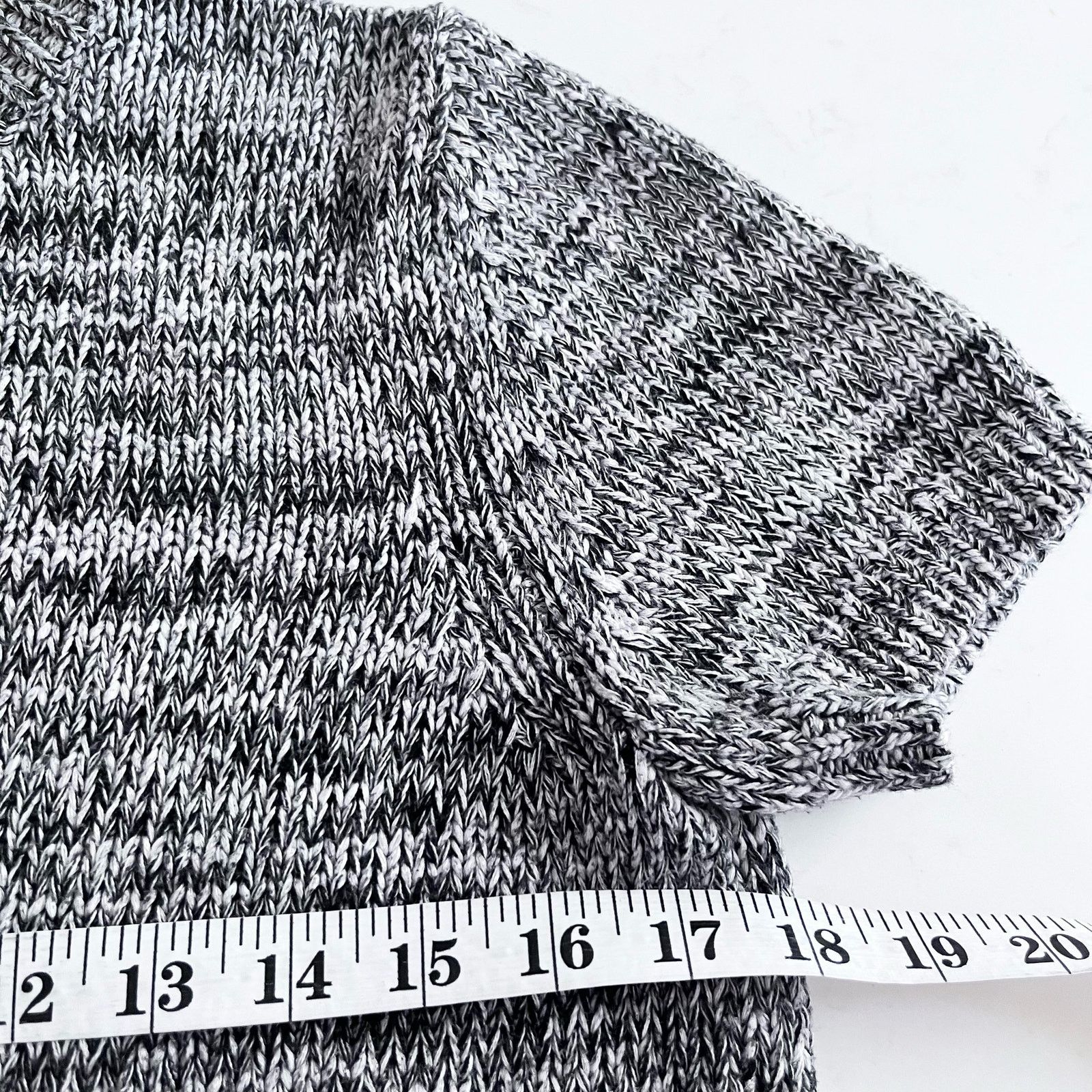 Kate Spade Kate Spade Black White Heathered Knit Crewneck Sweater Size S / US 4 / IT 40 - 4 Thumbnail