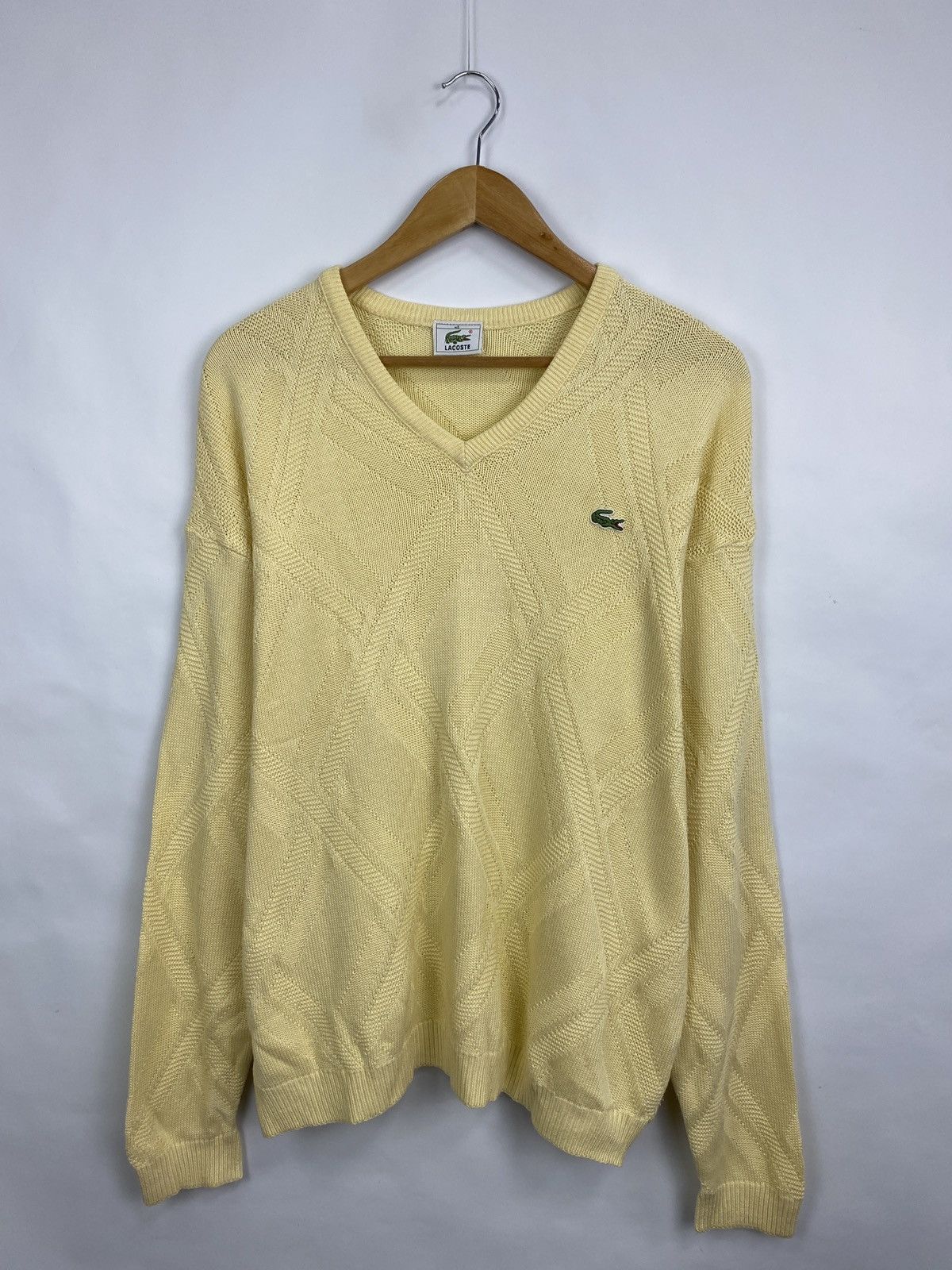 Lacoste 🇫🇷 Vintage 90s Lacoste knitwear sweater rare retro hype Size US XL / EU 56 / 4 - 3 Thumbnail