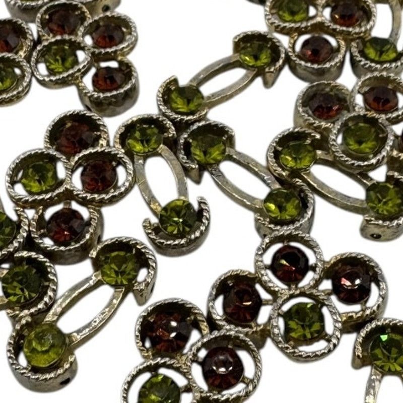 Other Beads Various Shapes & Colors Brown & Green w/ Gold Metal Size ONE SIZE - 3 Thumbnail