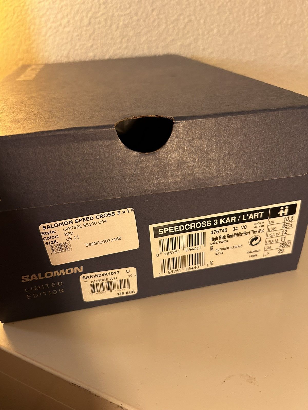 Kar × Salomon Salomon speedcross 3 Lar L’art de l’automobile Size US 11 / EU 44 - 7 Thumbnail