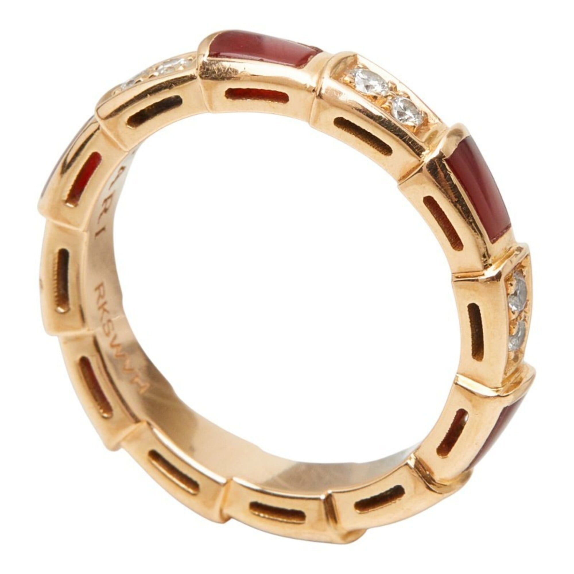 Bvlgari Bulgari Serpenti Viper Ring, Size #50, 18KPG Pink Gold, Au750 stamped, Women's, BVLGARI Size ONE SIZE - 1 Thumbnail