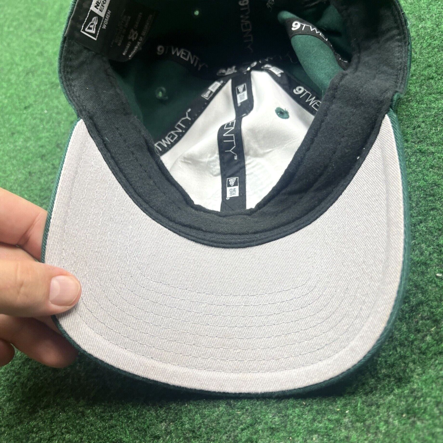 New Era Michigan State Spartans Women's Green White Ball Cap Hat Adjustable Baseball Size ONE SIZE - 8 Thumbnail