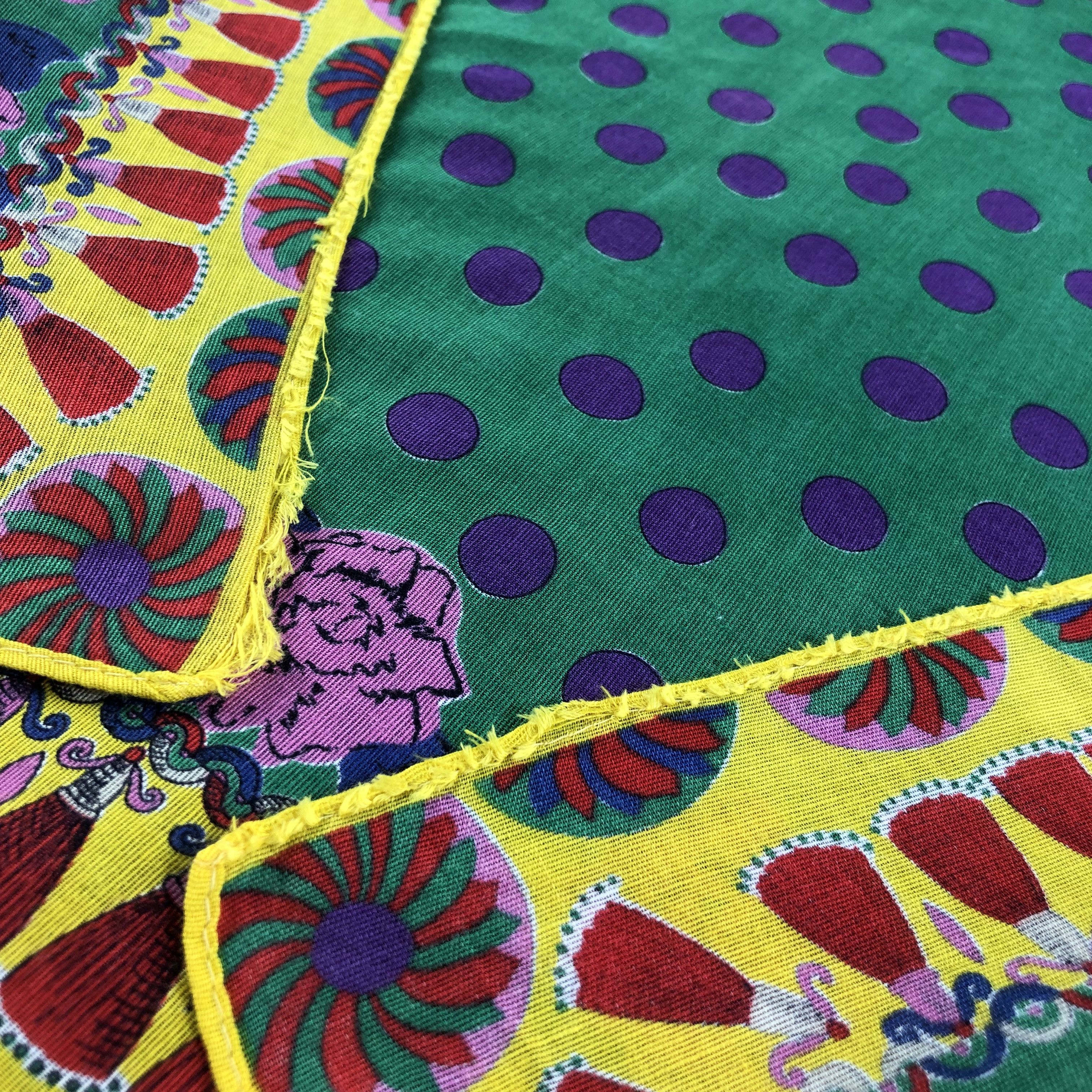 Japanese Brand × Michiko Koshino × Vintage Michiko Koshino Handkerchief Neckerchief Bandana H2243 Size ONE SIZE - 6 Thumbnail