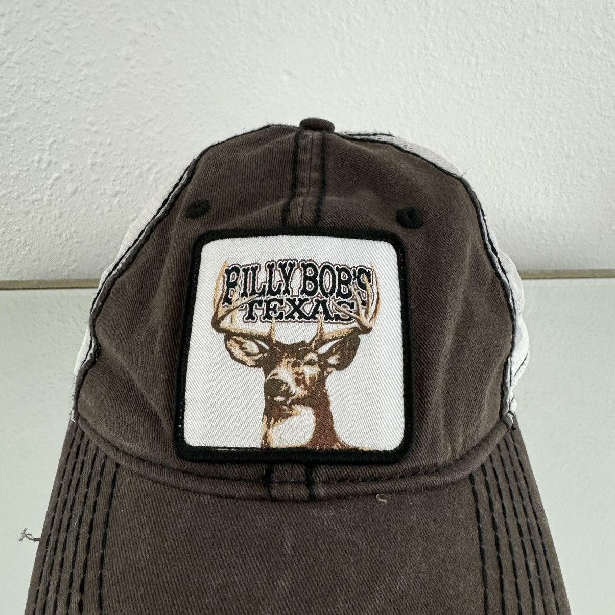 Other BILLY BOBS TEXAS Y2K Brown White Buck Baseball Hat Size ONE SIZE - 7 Thumbnail