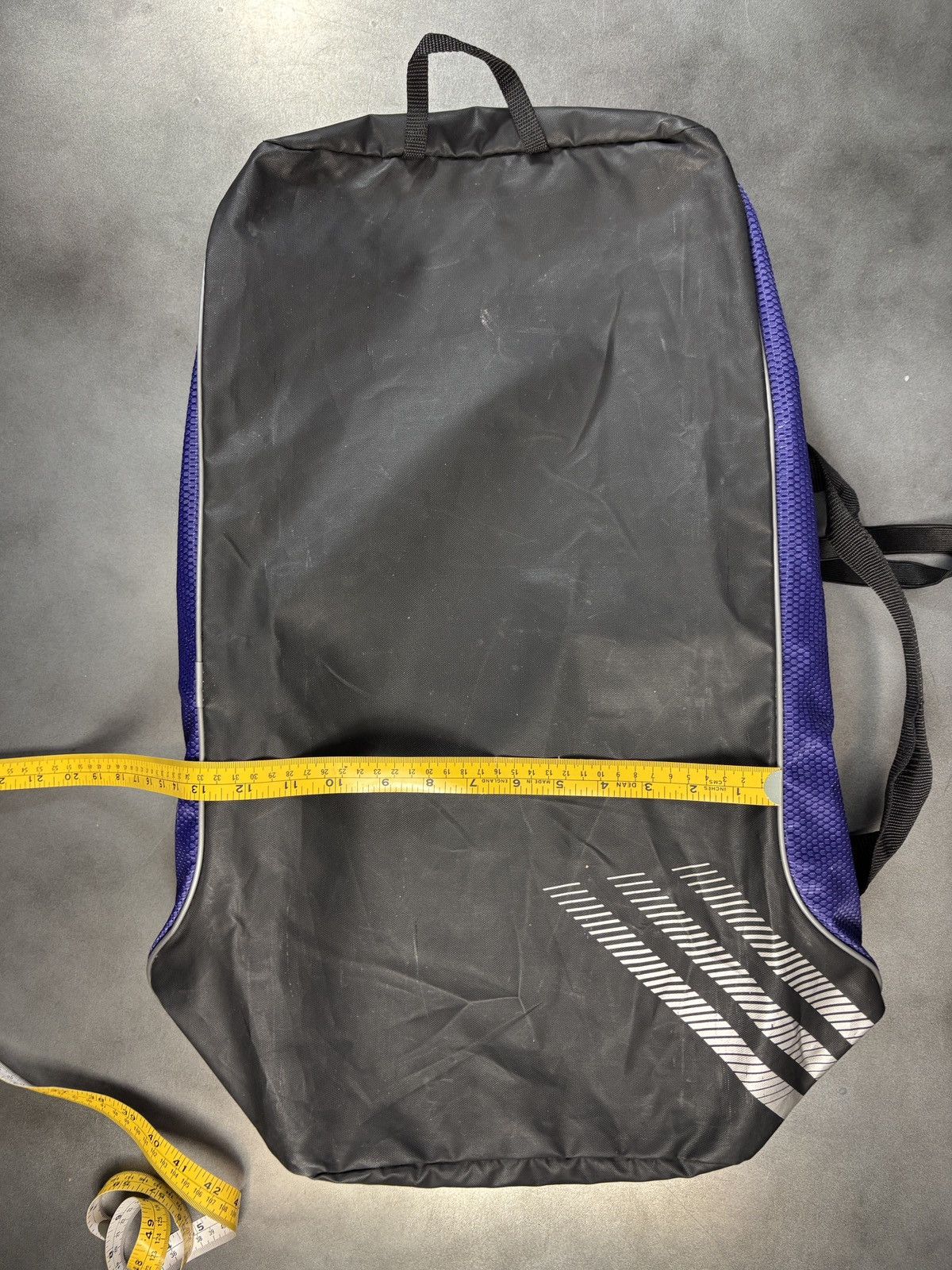 Adidas 2000s Adidas Duffle Bag Vintage Gym Bag Purple Sport Sack Size ONE SIZE - 8 Thumbnail