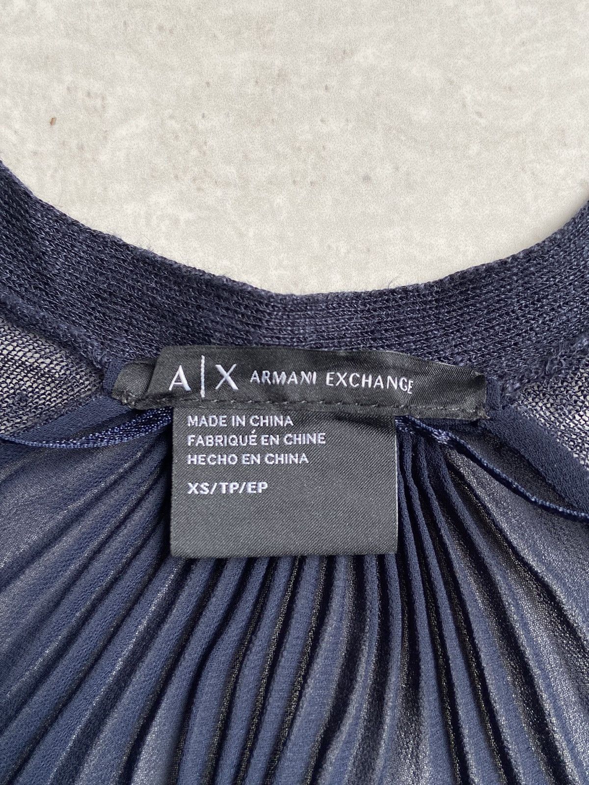 Armani Exchange ARMANI EXCHANGE Navy Cardigan Size US S / EU 44-46 / 1 - 6 Thumbnail