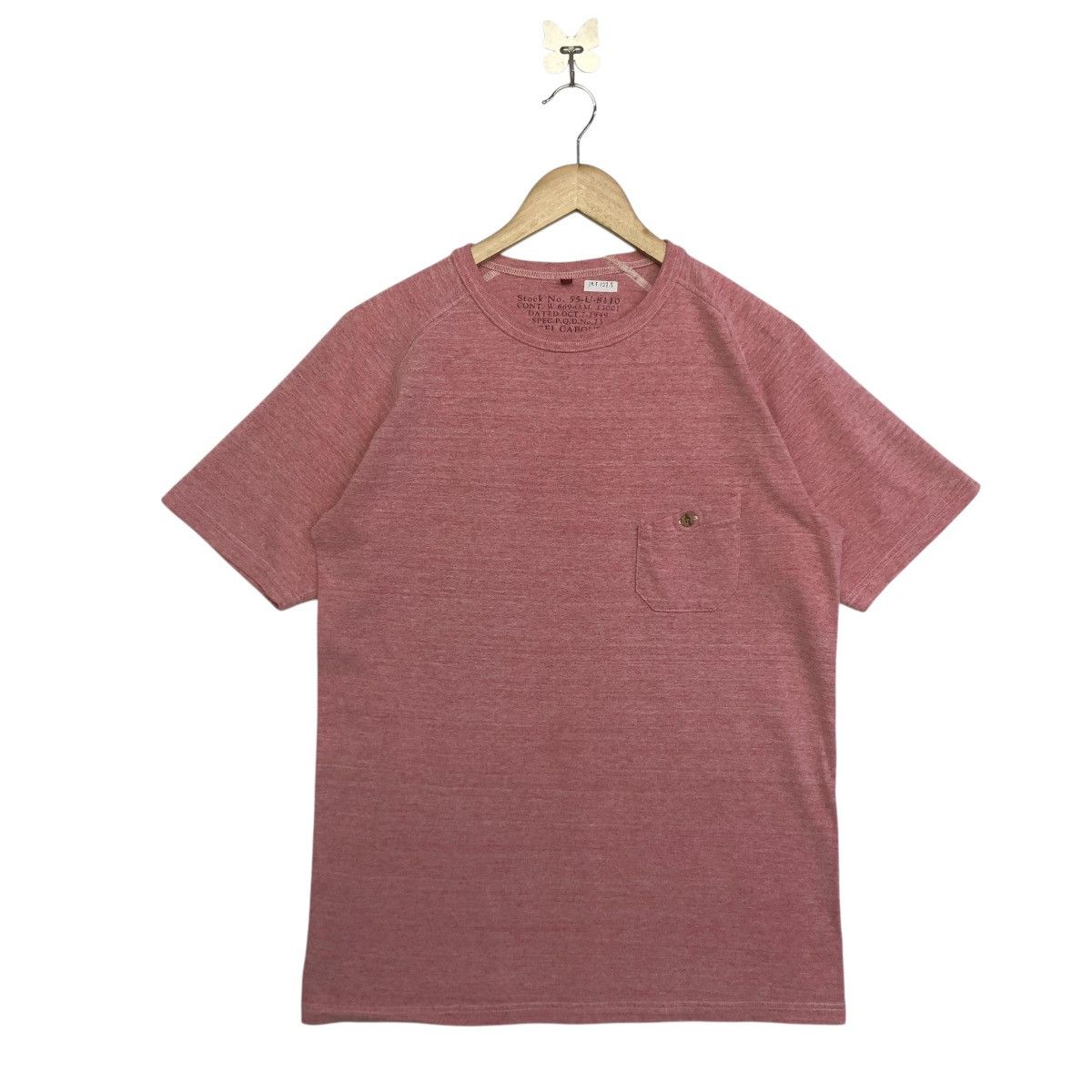 *Rare!! NIGEL CABOURN red plain tee
