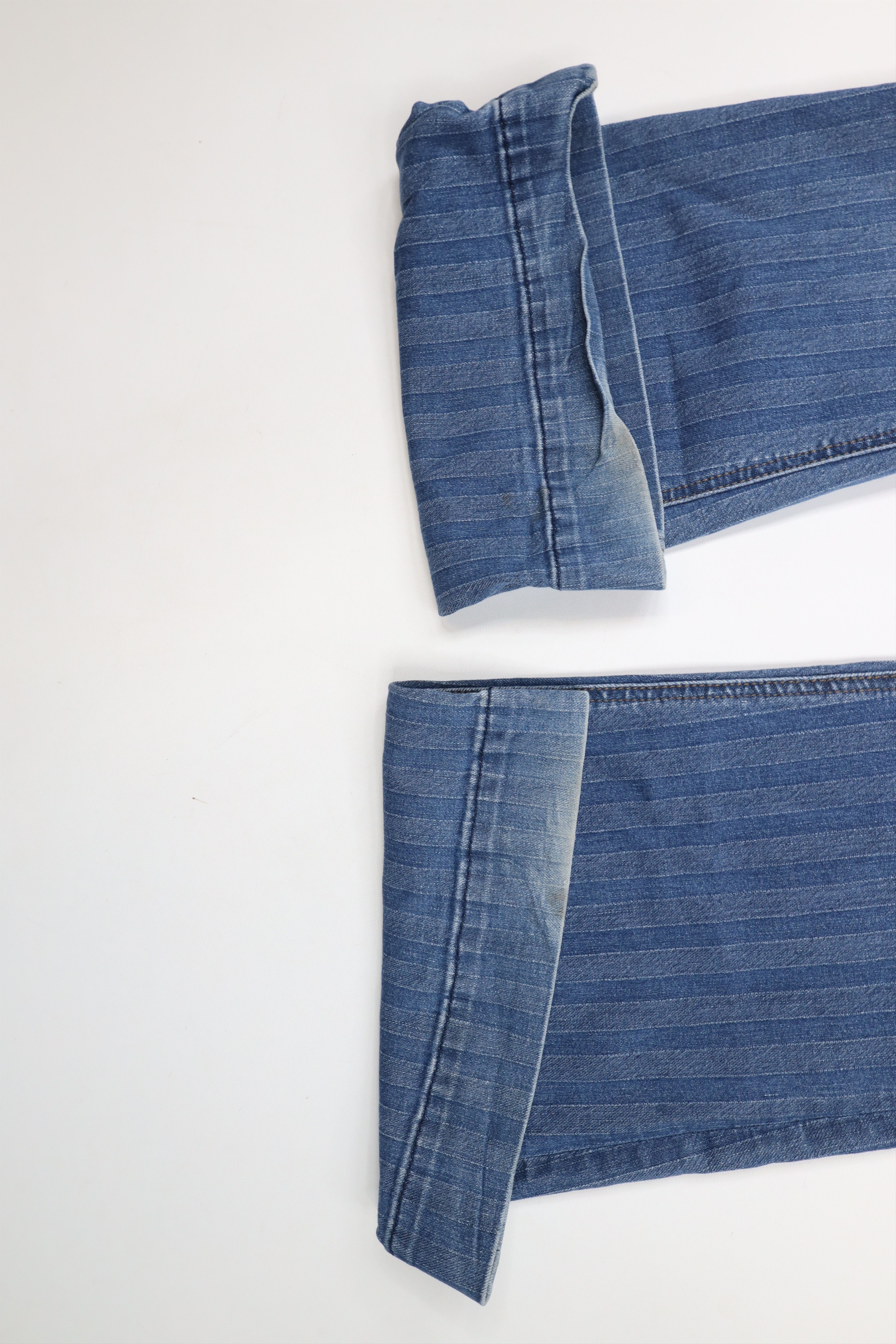 Vintage Vintage Y2K Streetwear Striped Wide Leg Bell Bottoms Jeans Size 26" / US 2 / IT 38 - 5 Thumbnail