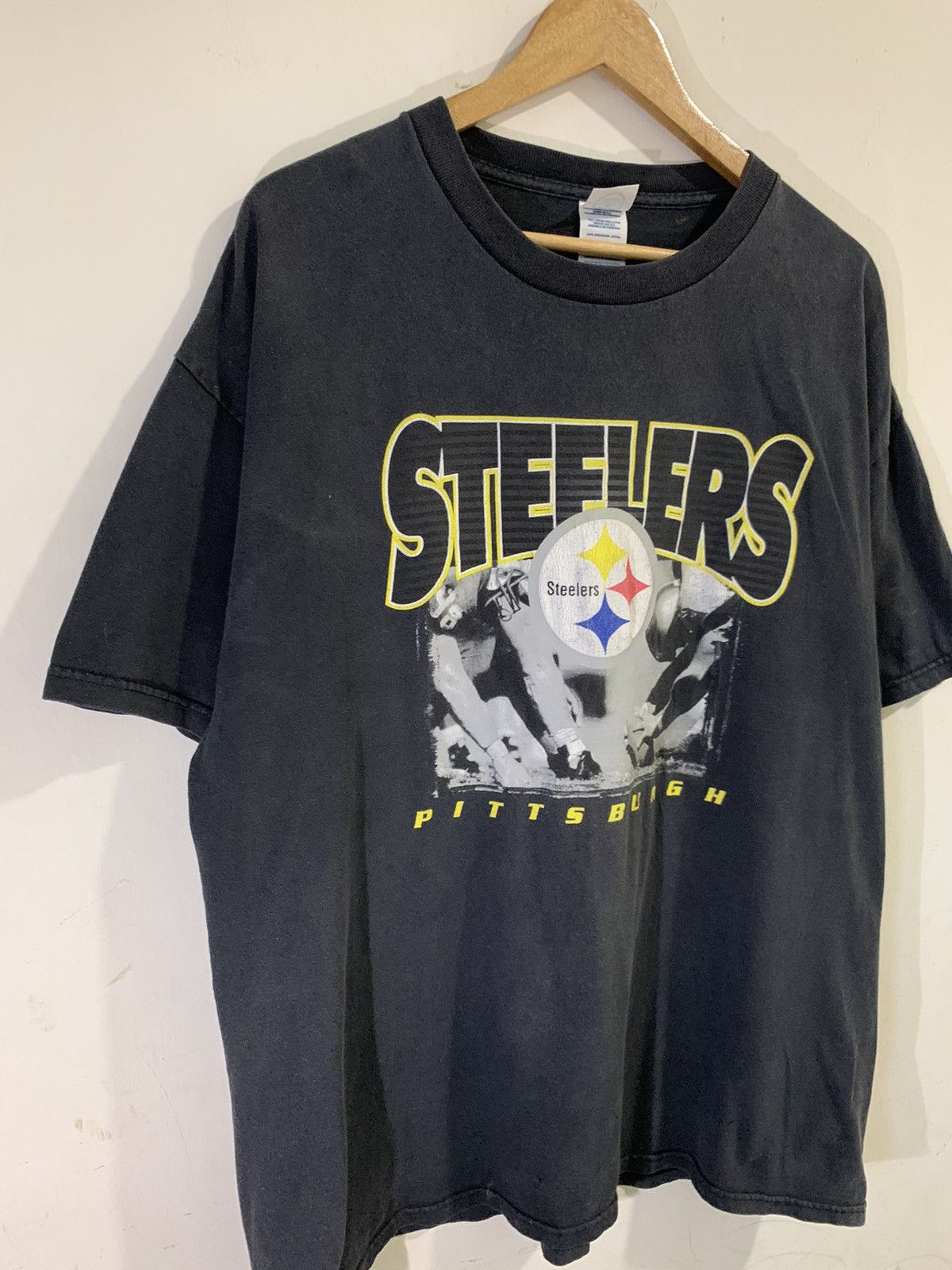 Vintage Vintage Y2K Steelers Pittsburgh Sun Faded Tee Size US XL / EU 56 / 4 - 3 Thumbnail