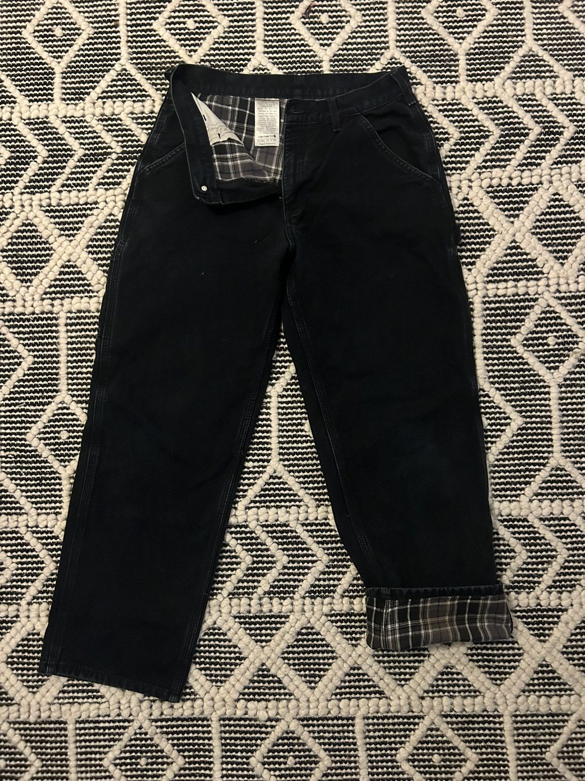 Carhartt × Vintage Carhartt x Vintage Flannel lined pants Size US 32 / EU 48 - 2 Thumbnail