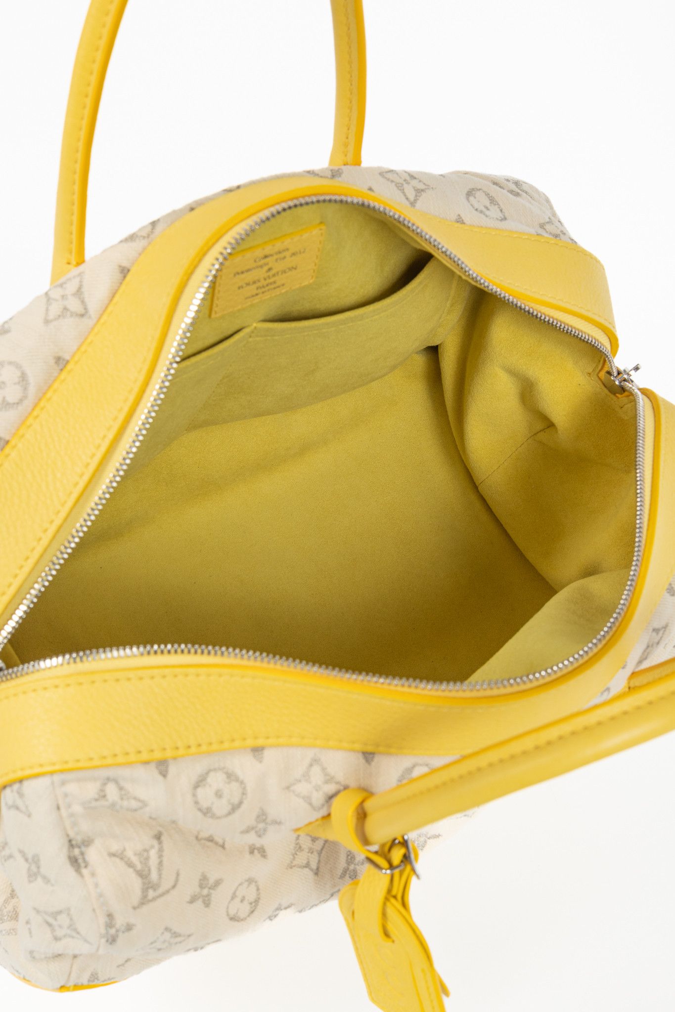 Louis Vuitton Louis Vuitton SS/12 Squat MM Denim Jaune Handbag Size ONE SIZE - 13 Thumbnail