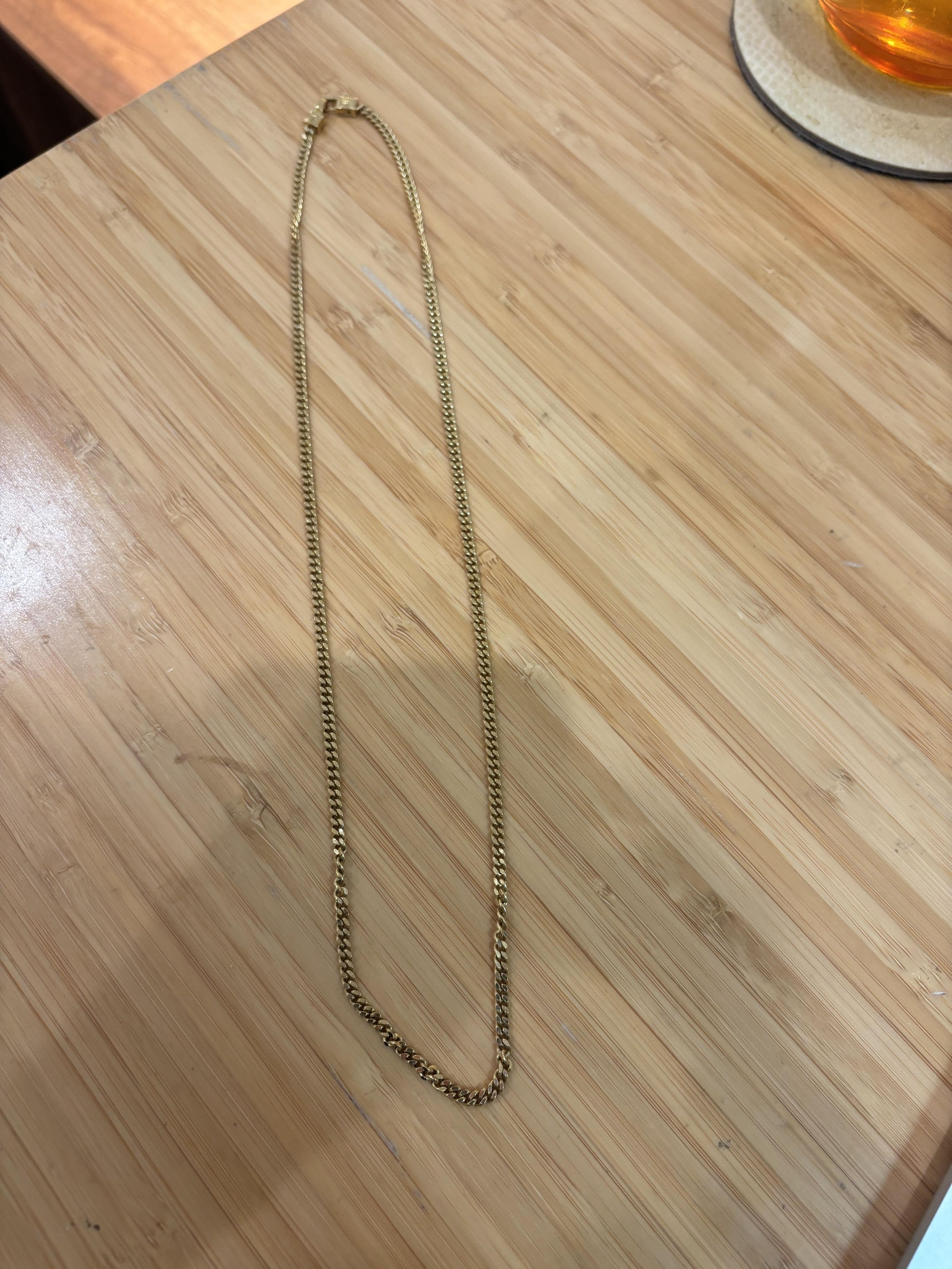 Tom Wood Tom Wood - Curb Chain M Gold 22.5 Inch Size ONE SIZE - 2 Thumbnail