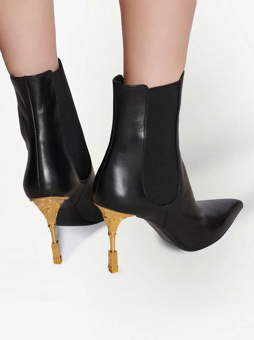 Balmain o1y0525 Ankle Boots in Black Size US 10 / IT 40 - 6 Thumbnail